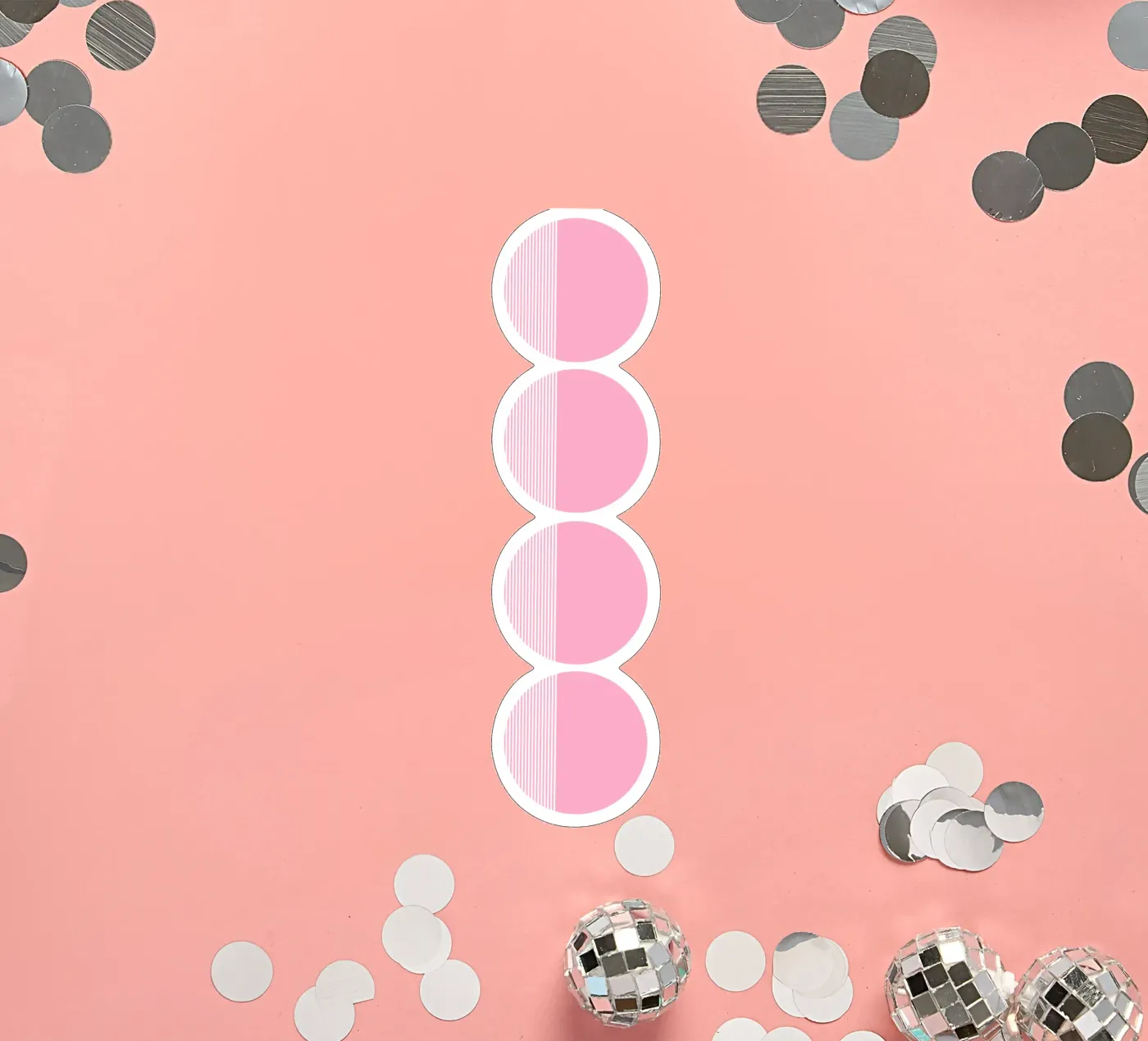 Stratum sticker van Rose Beck Art