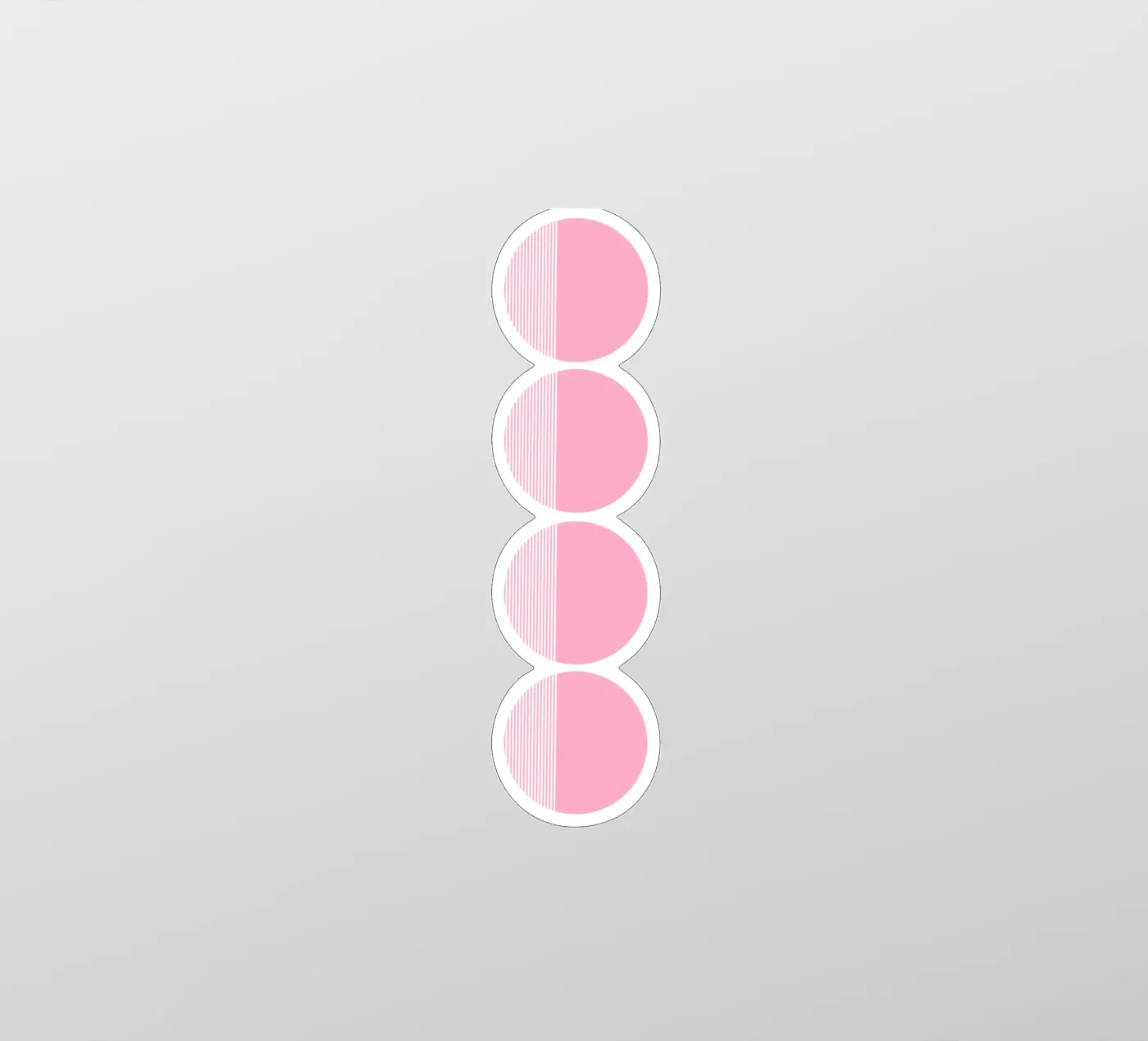 Stratum sticker van Rose Beck Art