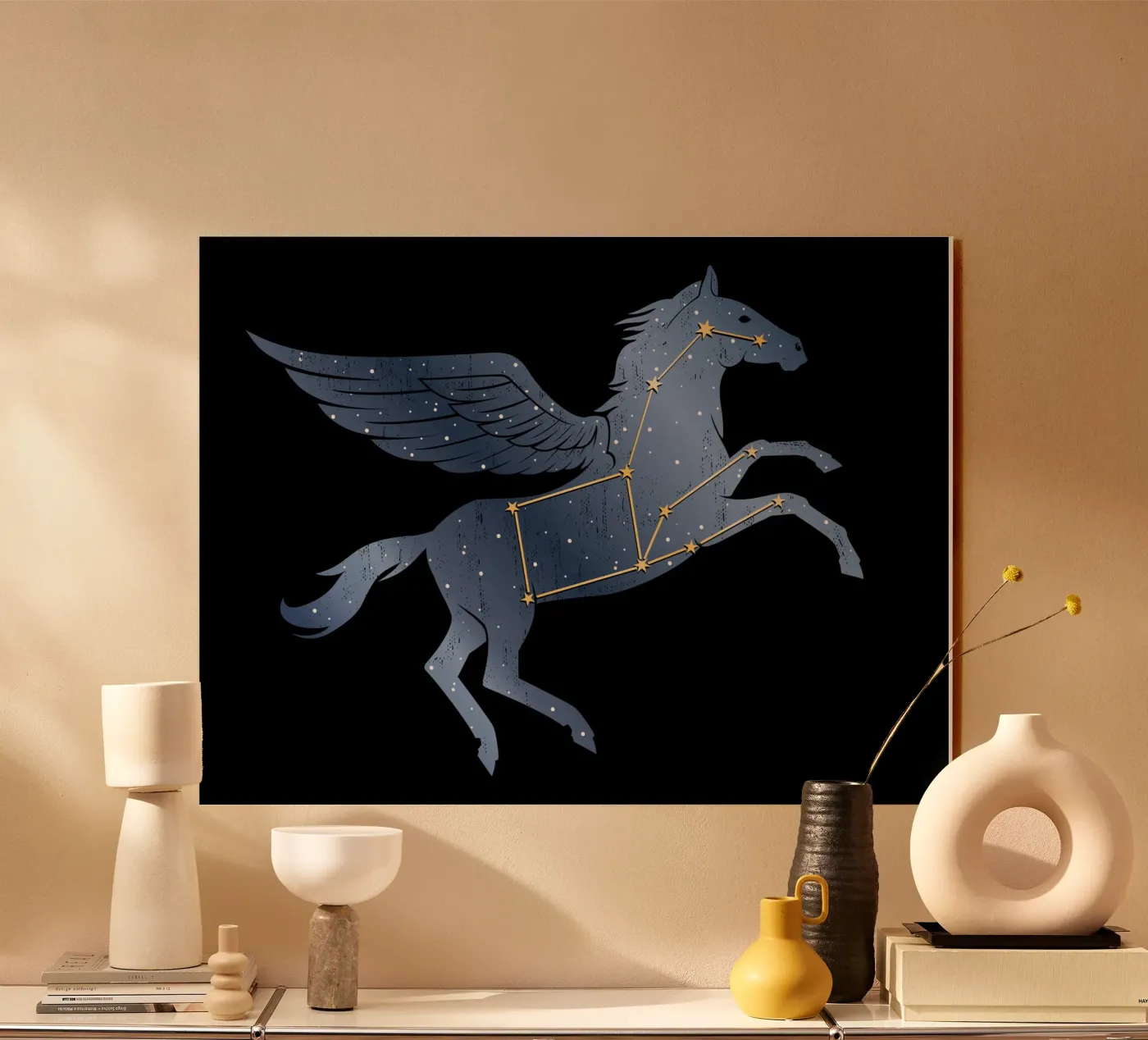 Pegasus acrylic glass by Mariel Toigo