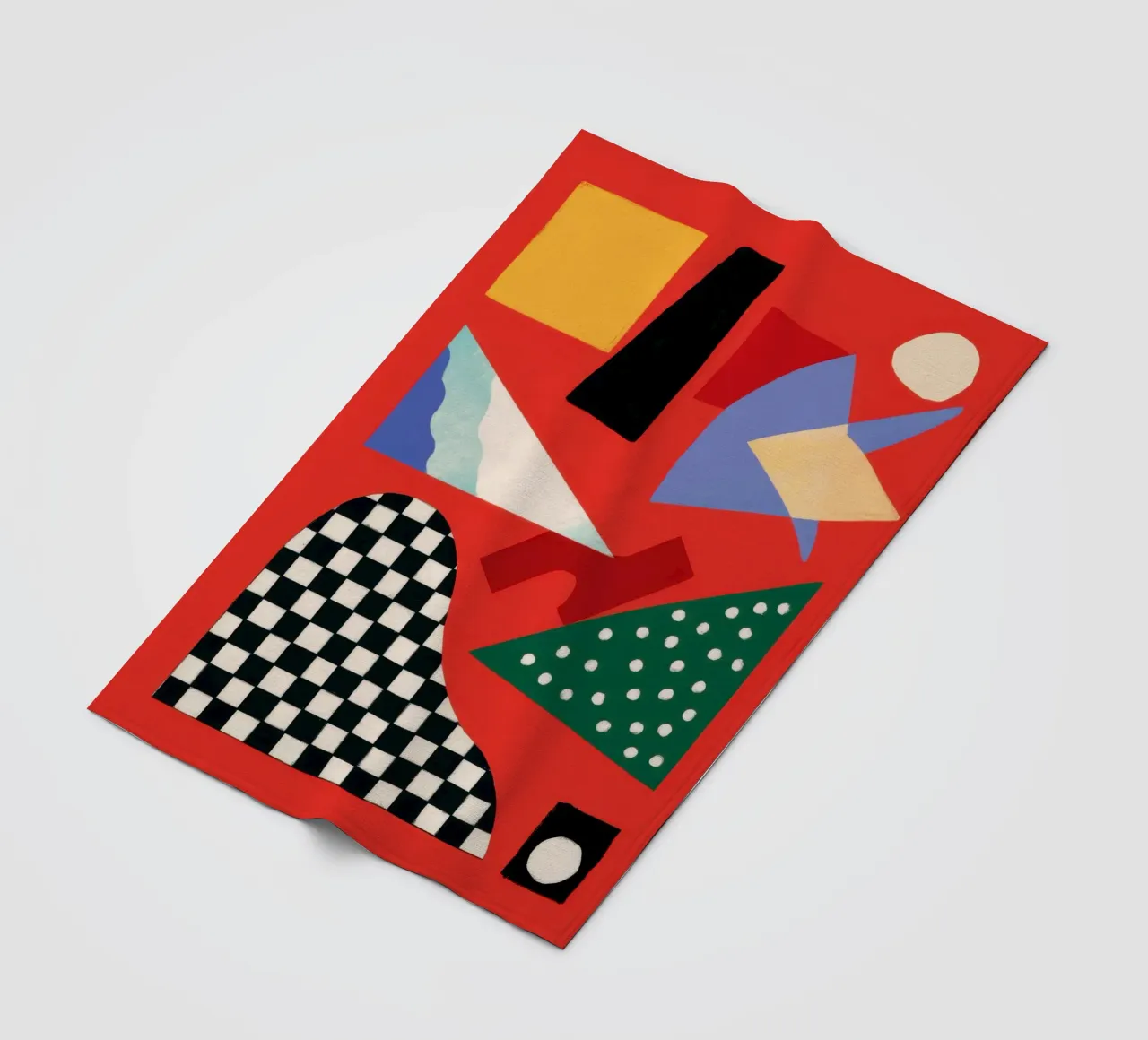 Gioco geometrico a scacchi coperta in pile da Bruce Juice