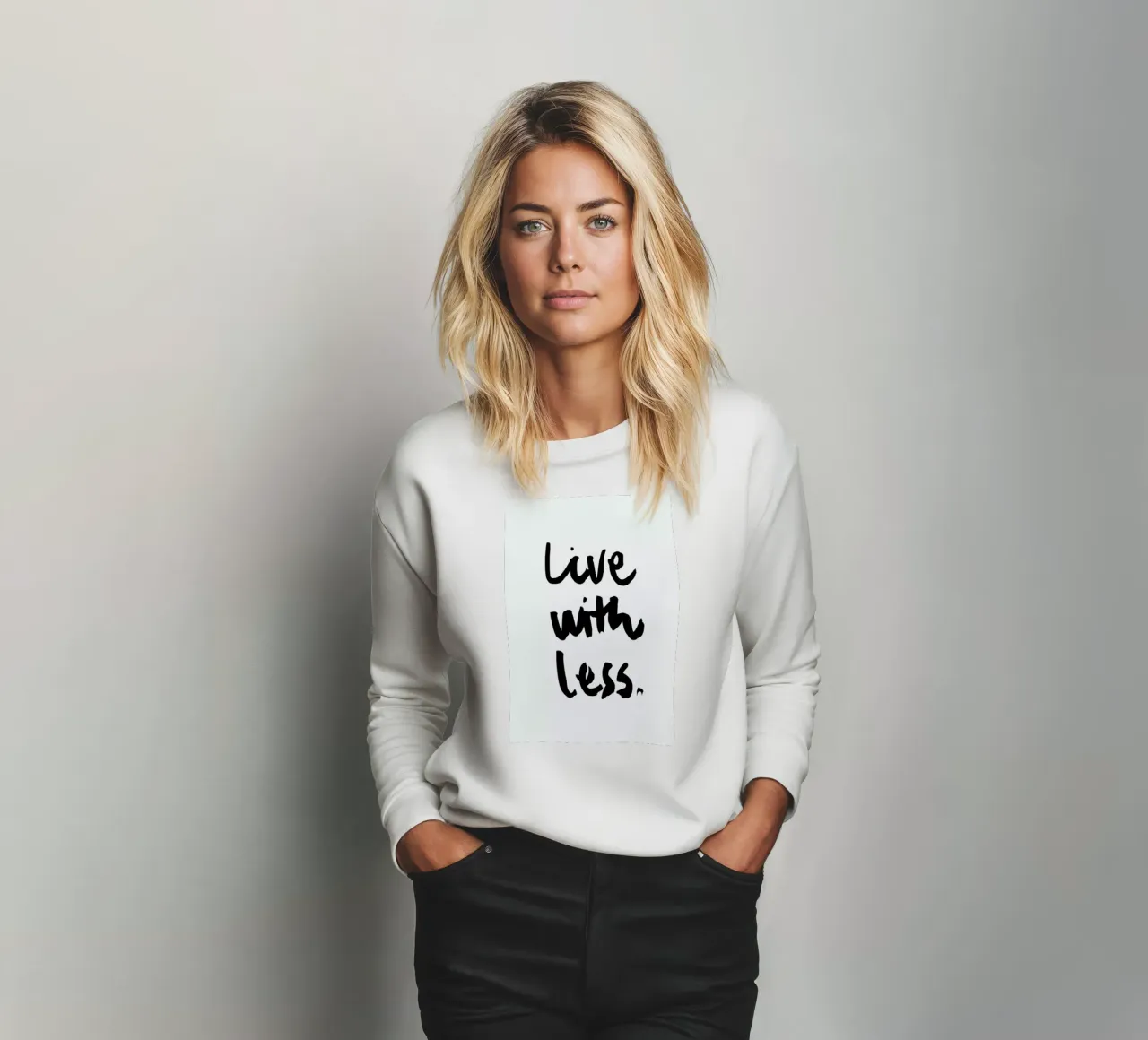 Live with Less felpa da RK Design