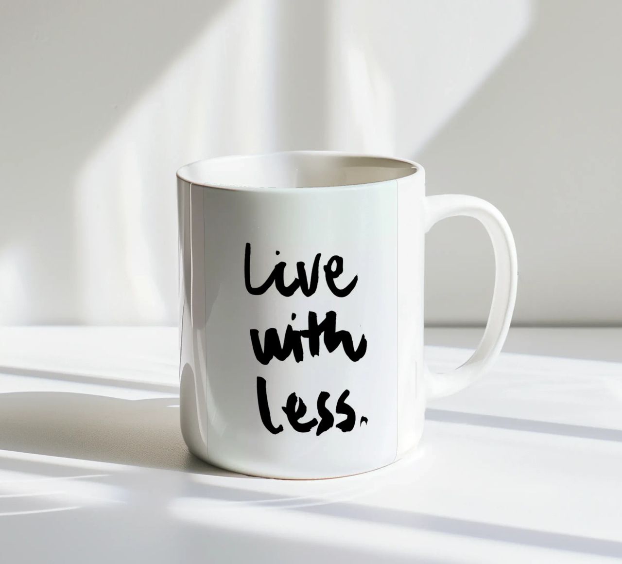 Live with Less tazza in ceramica da RK Design