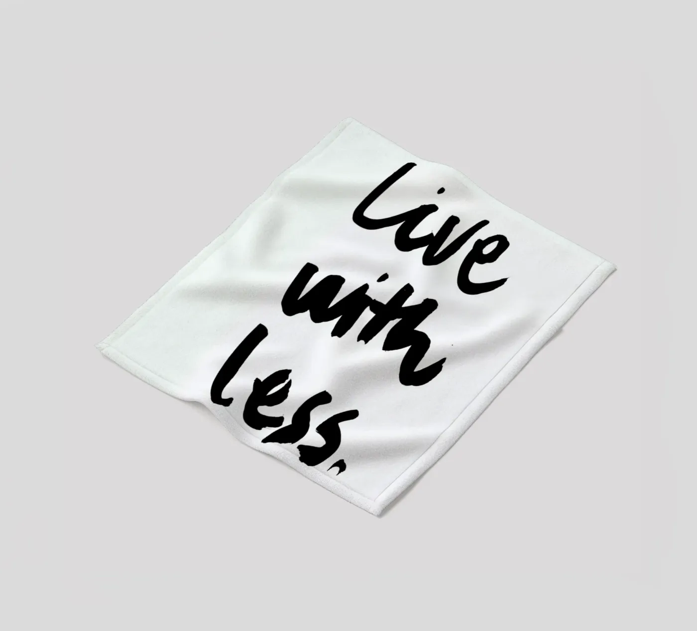 Live with Less Fleecedecke von RK Design