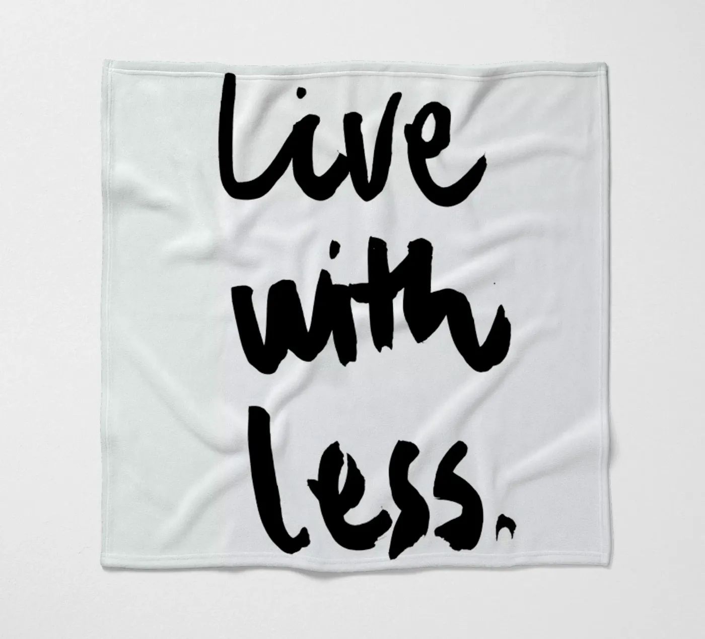 Live with Less Fleecedecke von RK Design