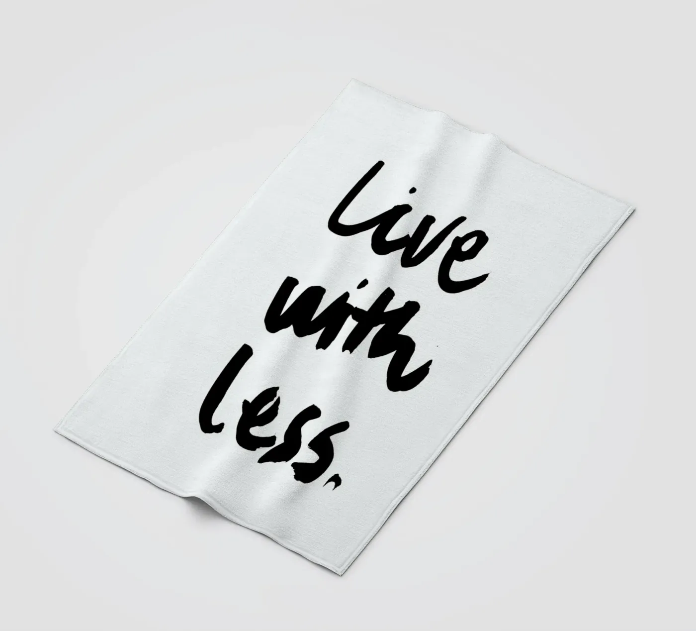 Live with Less Fleecedecke von RK Design