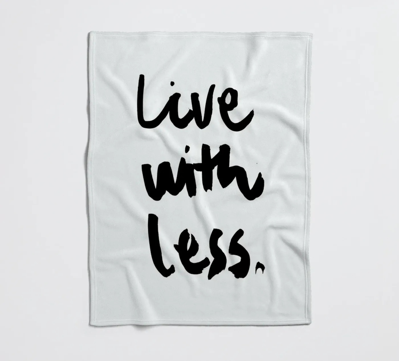 Live with Less Fleecedecke von RK Design