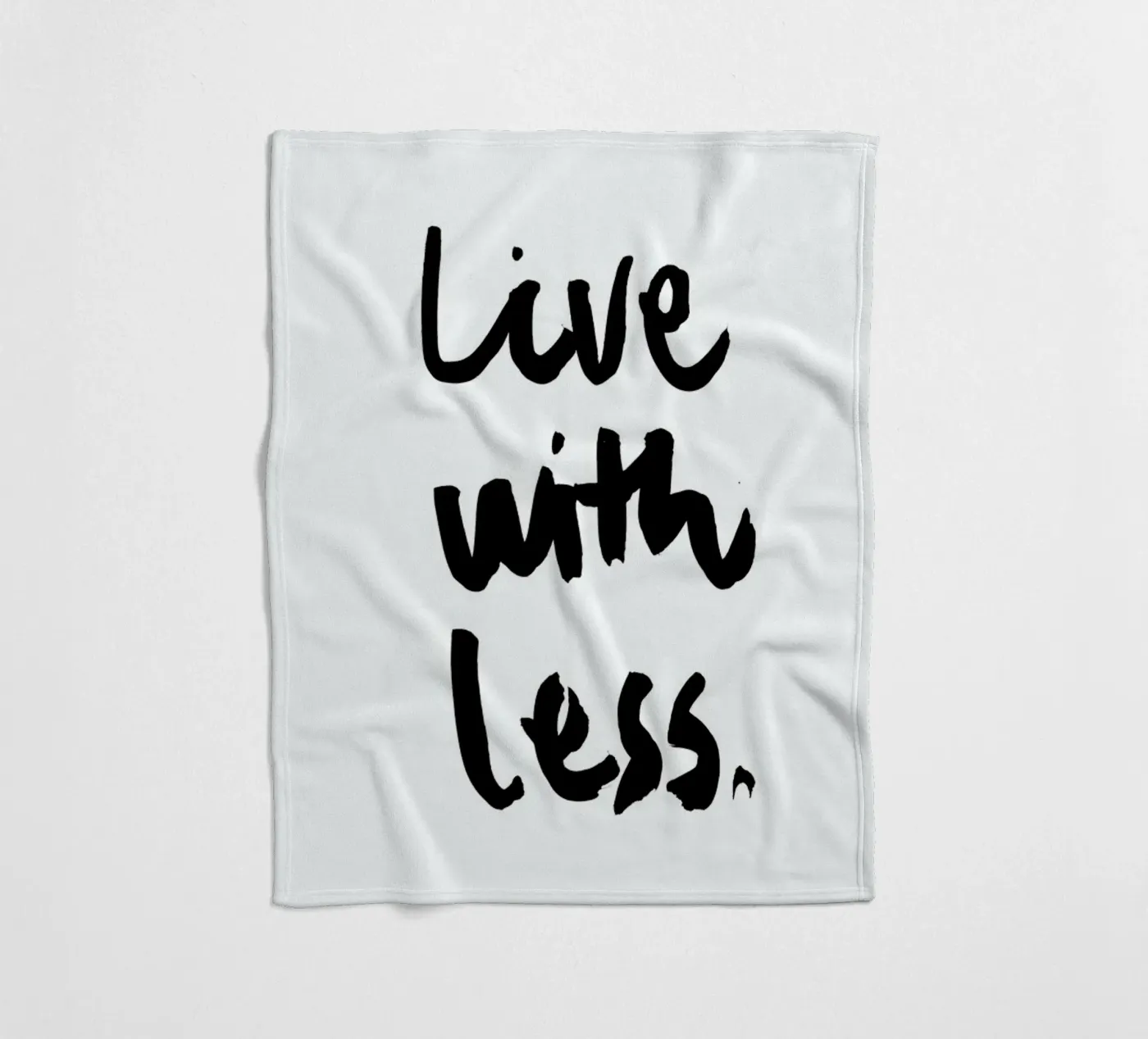 Live with Less Fleecedecke von RK Design
