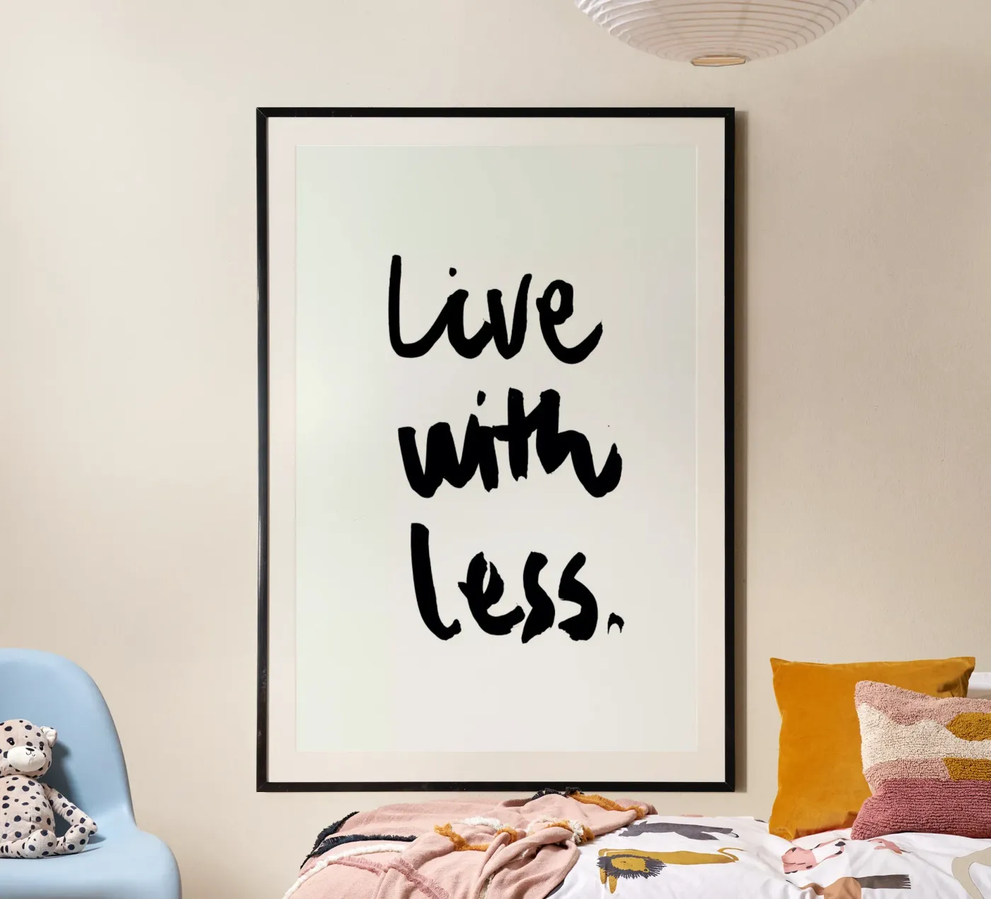 Live with Less poster da RK Design