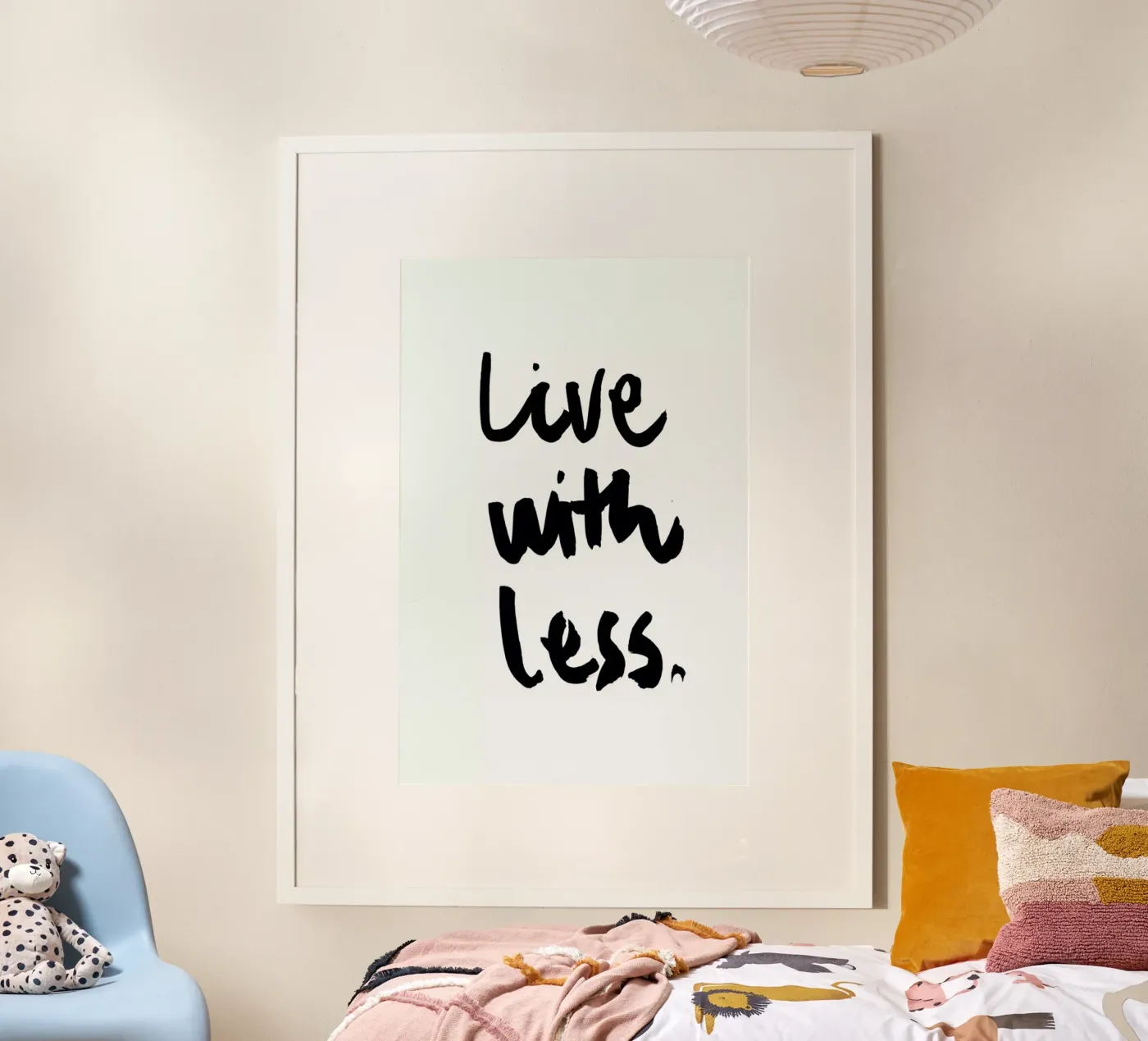 Live with Less poster da RK Design