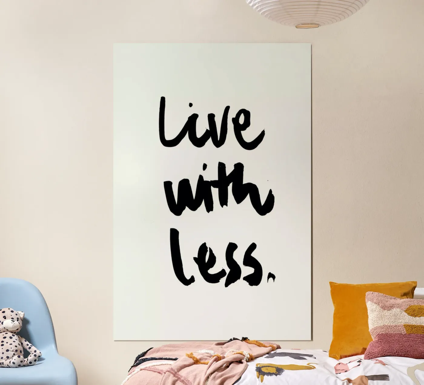 Live with Less poster da RK Design