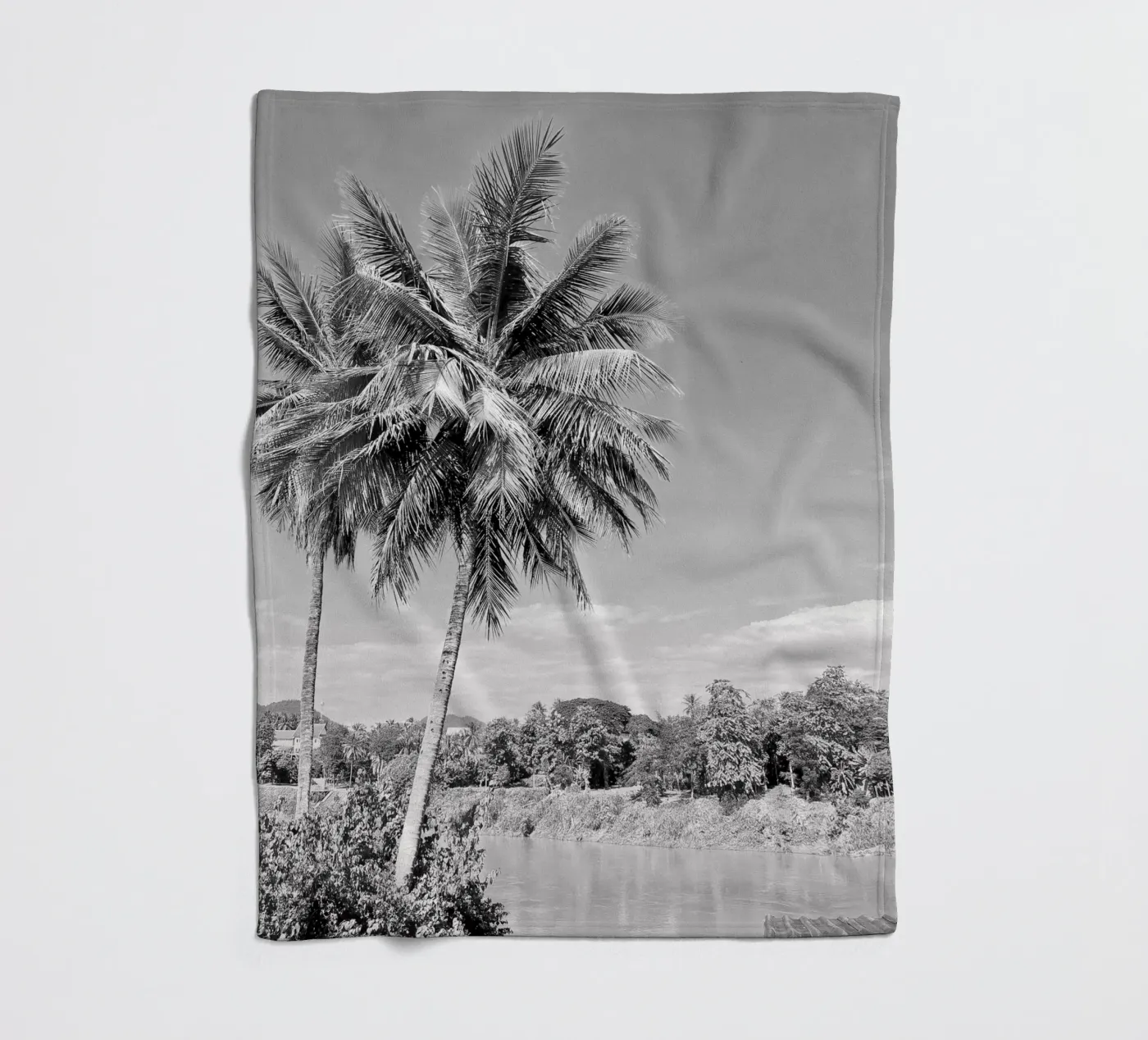 palmtree Fleecedecke von Reiselust