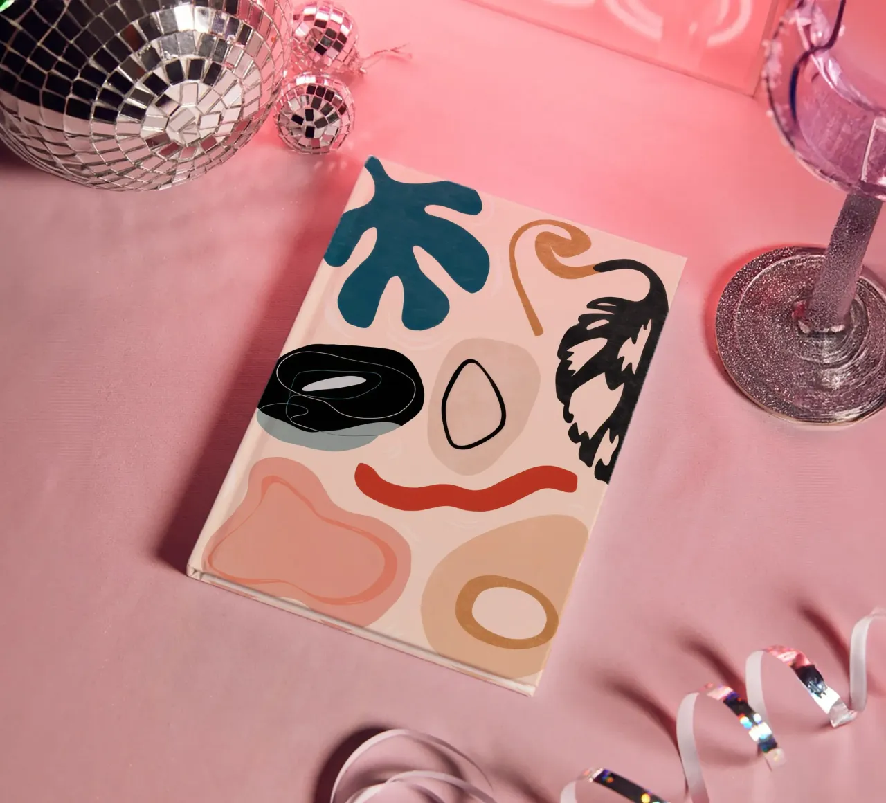 Abstract Forms in Motion notebook by Bruce Juice