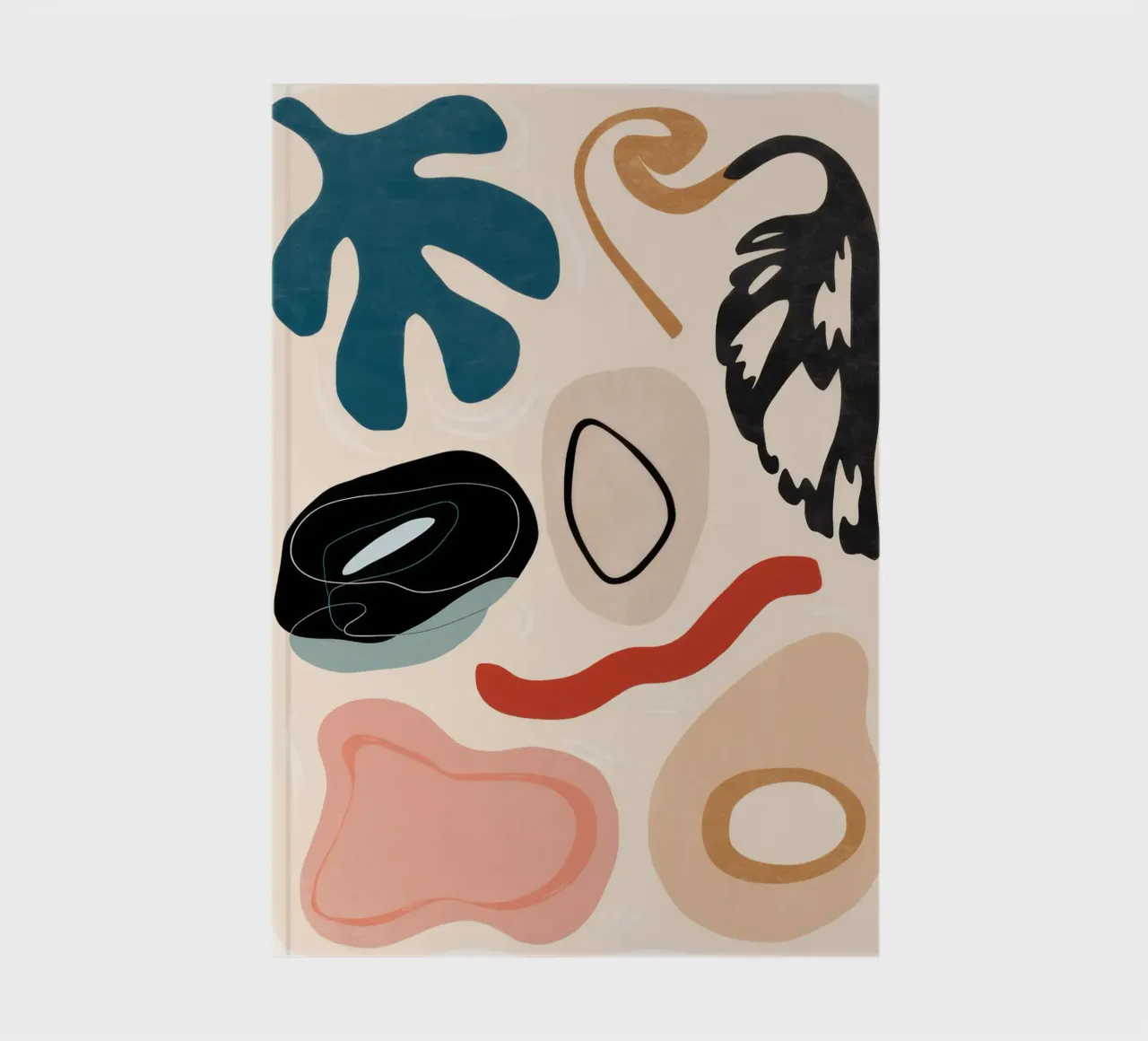 Abstract Forms in Motion notebook by Bruce Juice