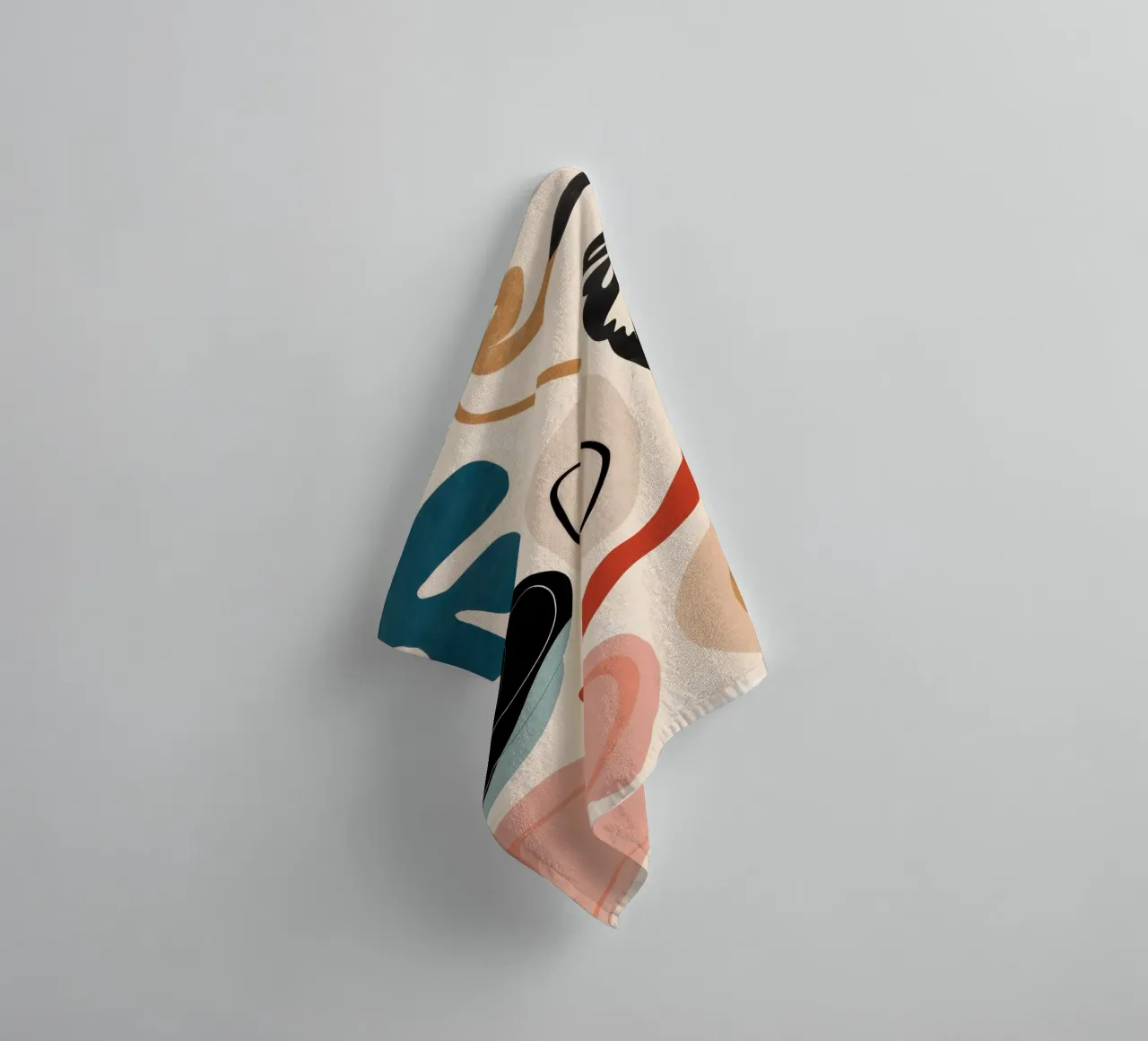 Abstract Forms in Motion towel by Bruce Juice