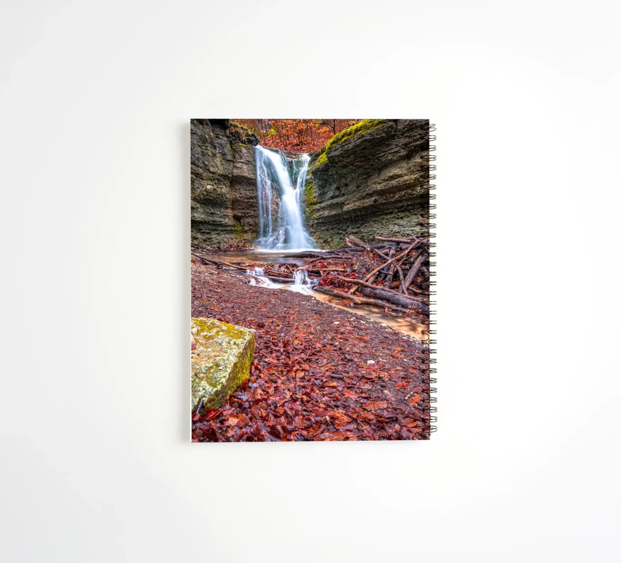 Waterfall at Burschenplatz spiral notebook by Marcus Beckert | Fotografie