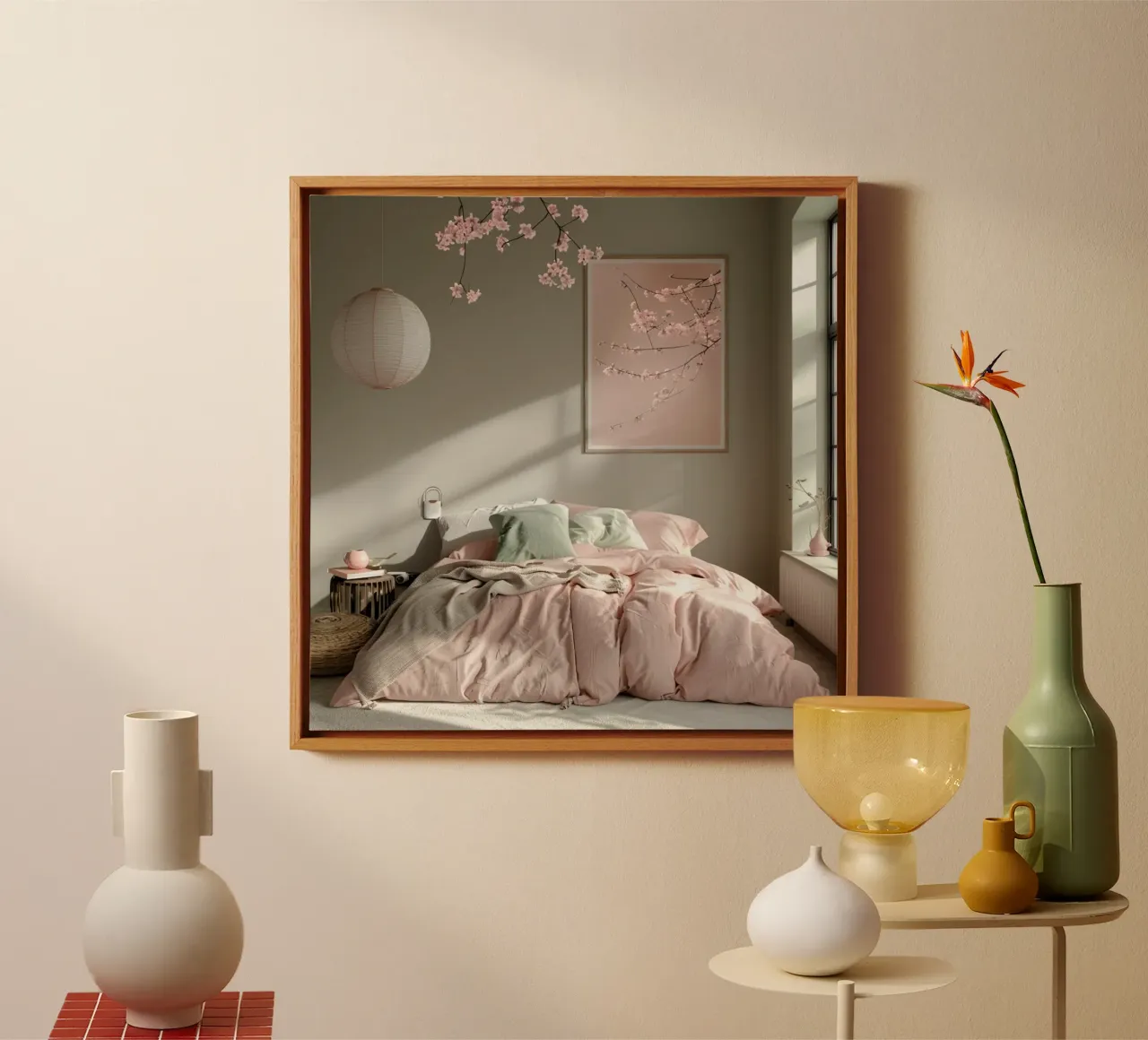 Luce del mattino tela con Cornice a cassetta da StillVibe Home