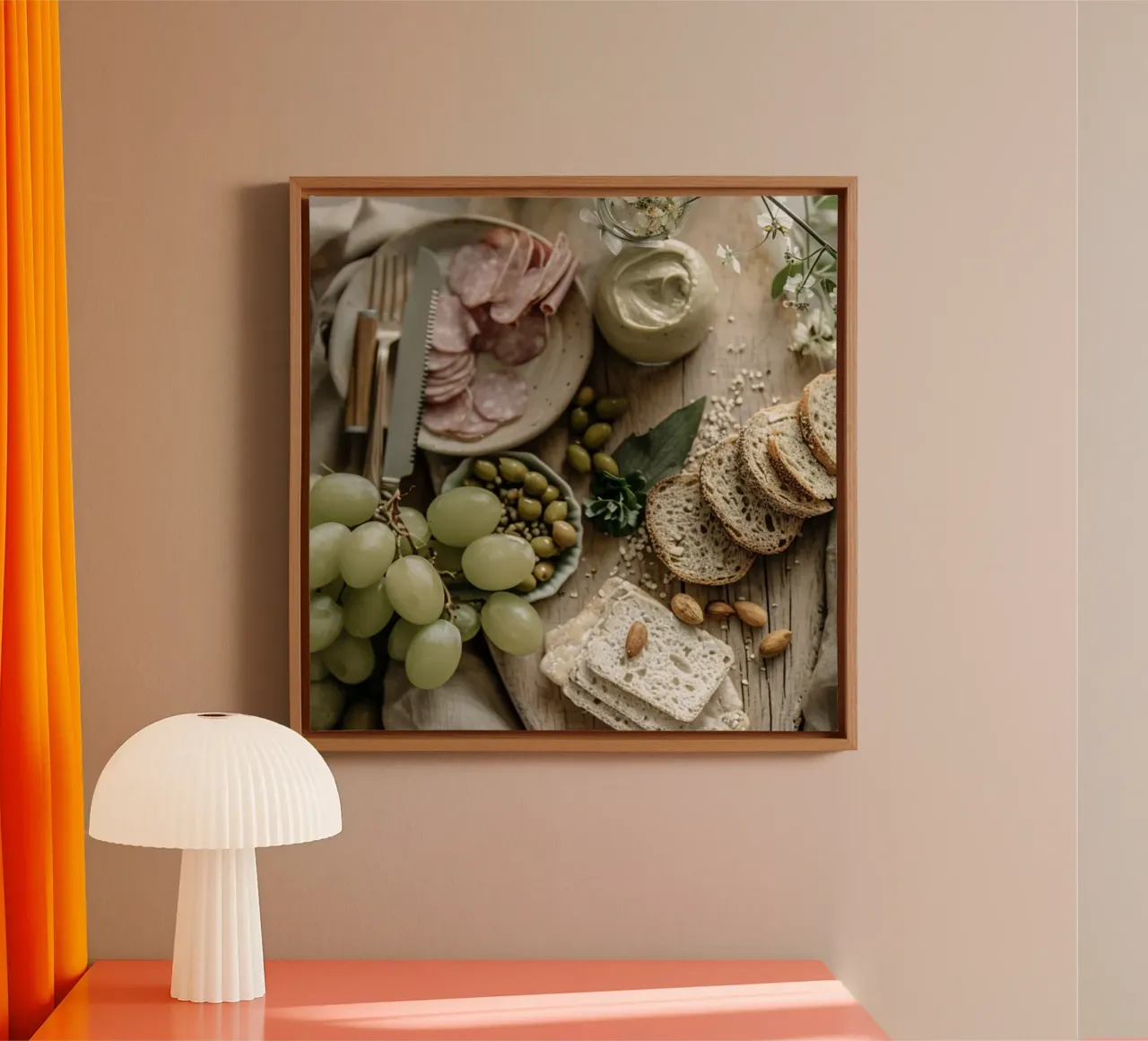 Rustic Abundance canvas with Floater frame by StillVibe Home