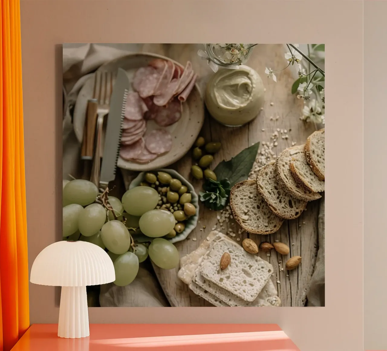 Rustic Abundance canvas with Floater frame by StillVibe Home