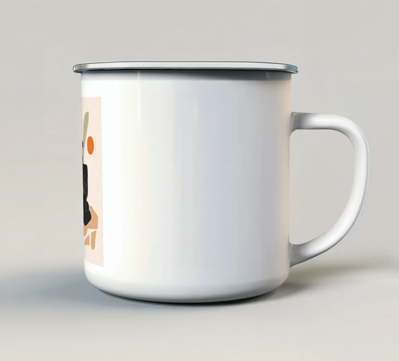 Nudo tazza in smalto da ThingDesign