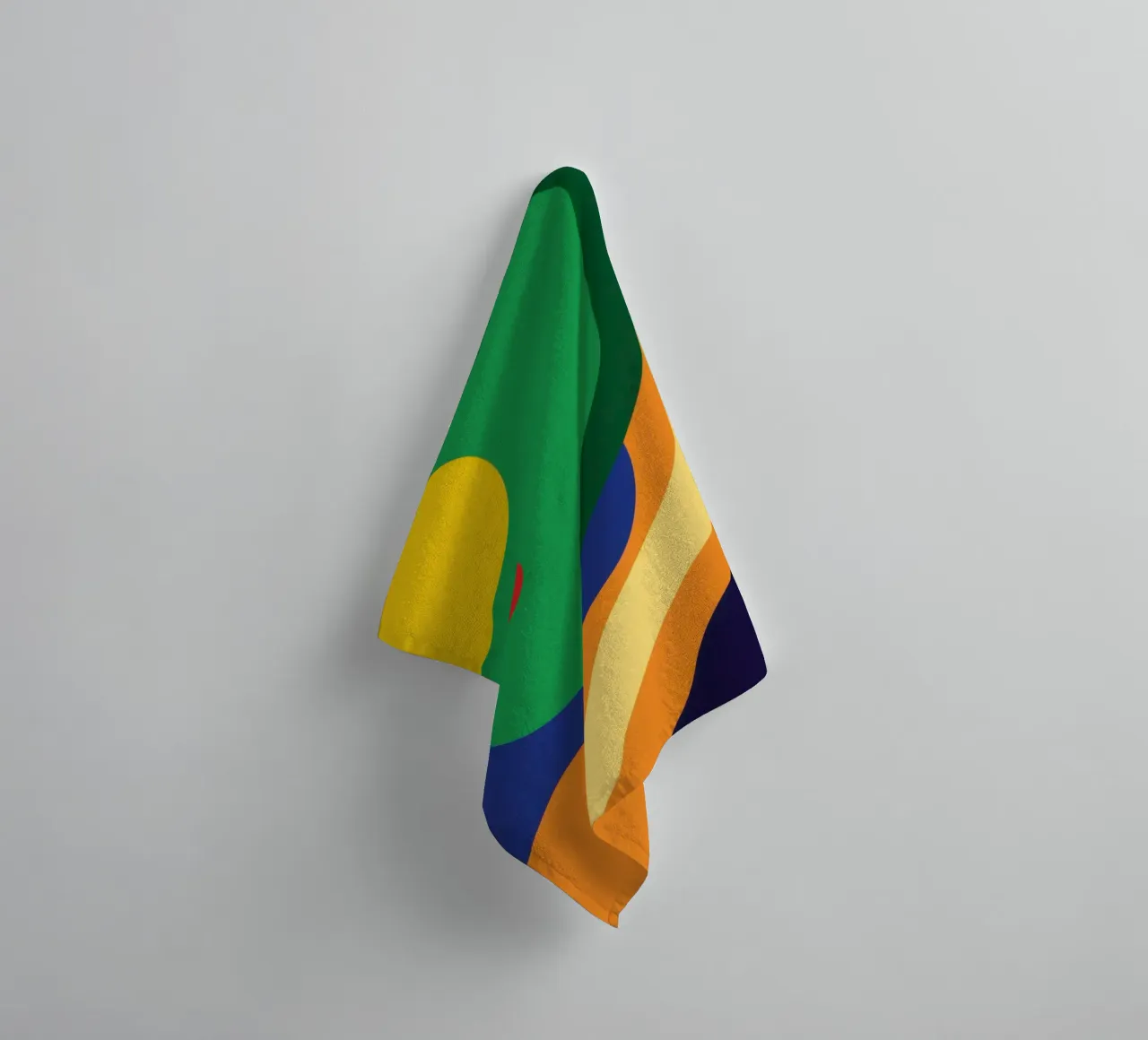 Wavy Color Fields towel by Bruce Juice