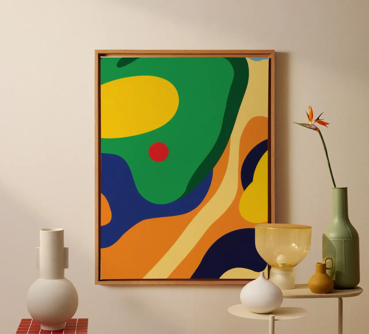 Champs de couleur ondulés toile de Bruce Juice