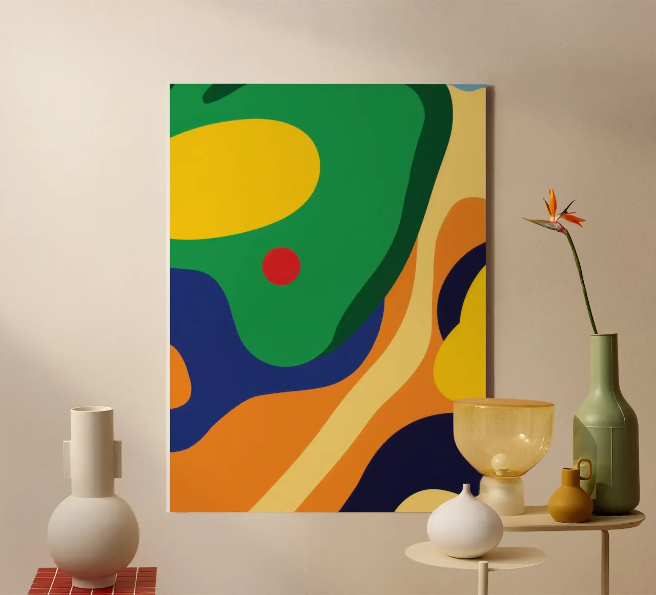 Champs de couleur ondulés toile de Bruce Juice