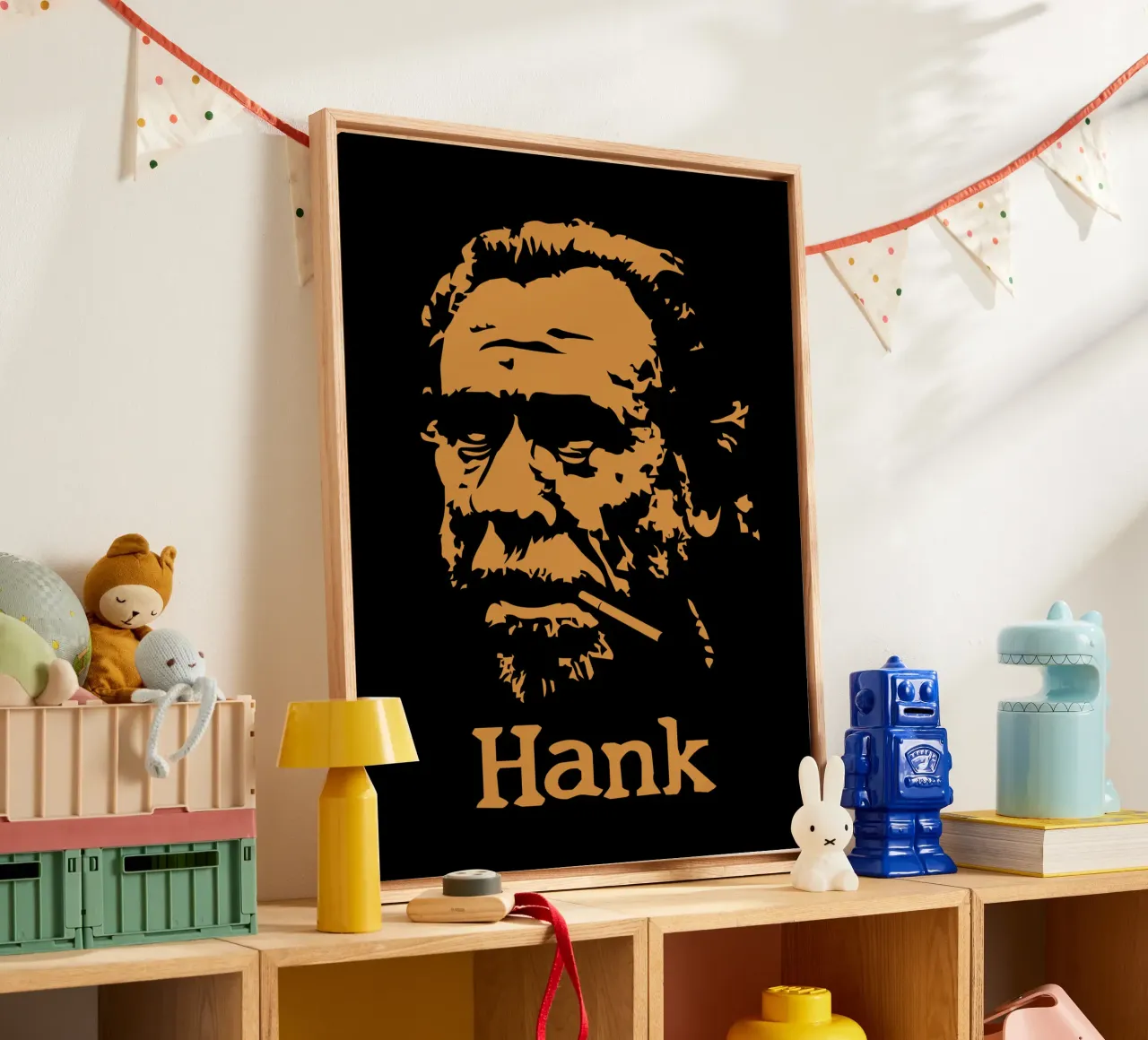 Hank tela con Cornice a cassetta da Mariel Toigo
