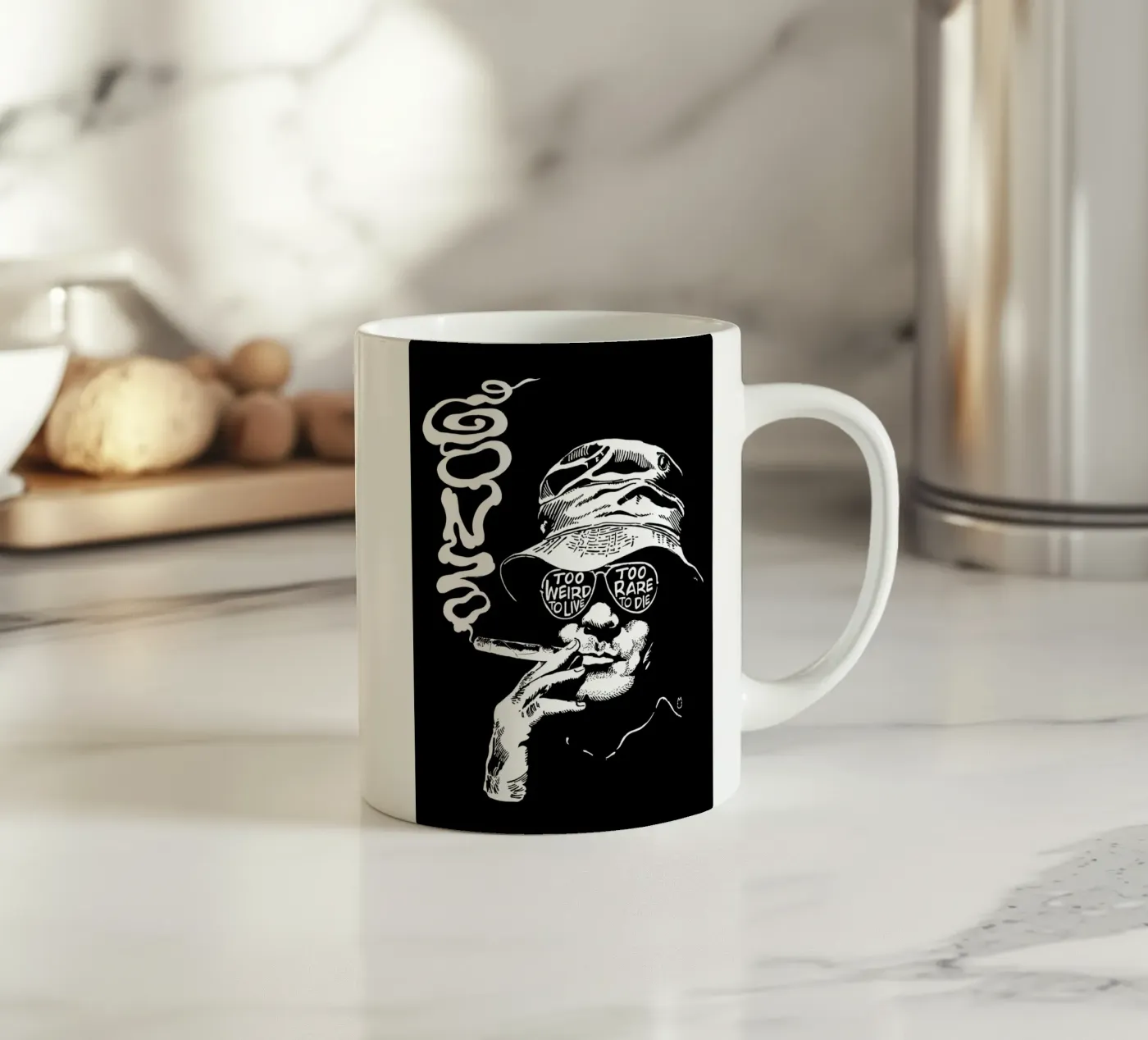 Gonzo ceramic mug by Mariel Toigo
