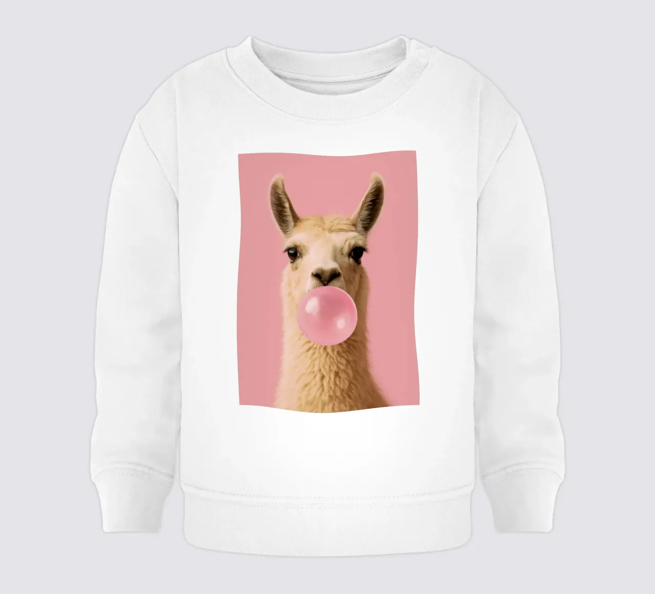 Llama Blowing Bubblegum felpa neonato da Attaboy Dsgn