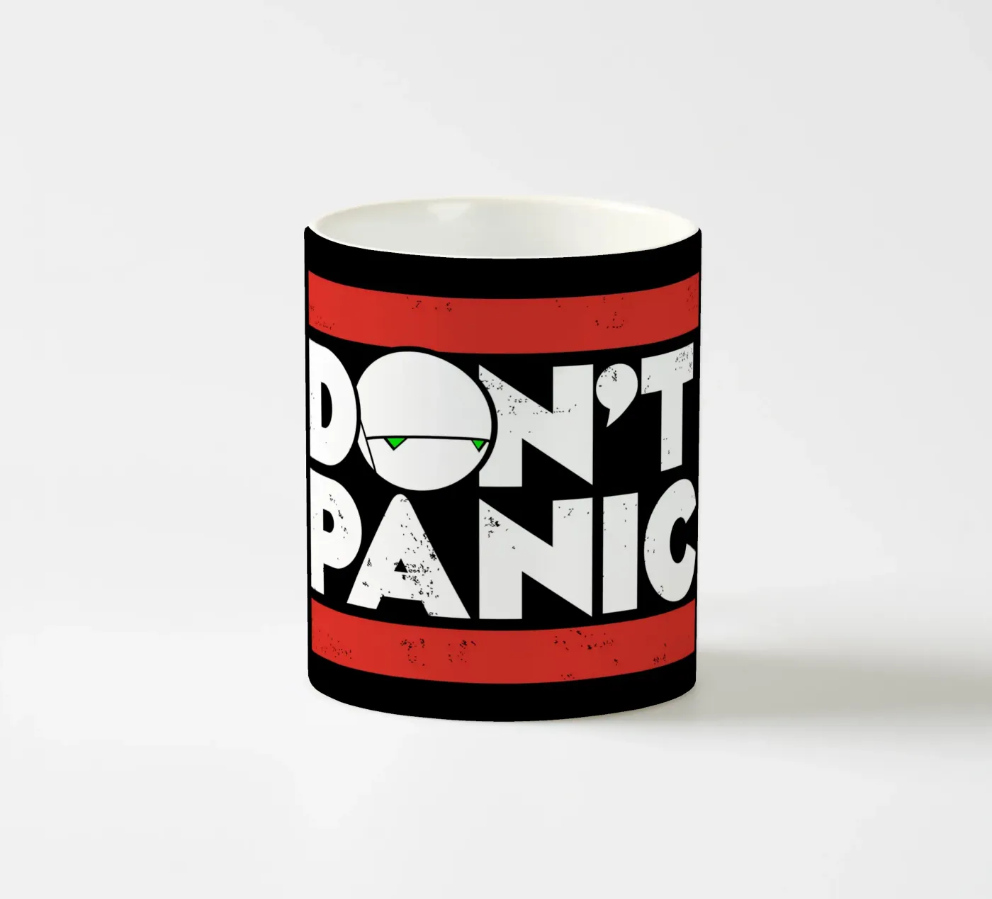 Don't Panic keramische mok van Mariel Toigo