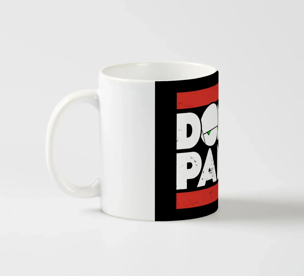 Don't Panic ceramic mug by Mariel Toigo