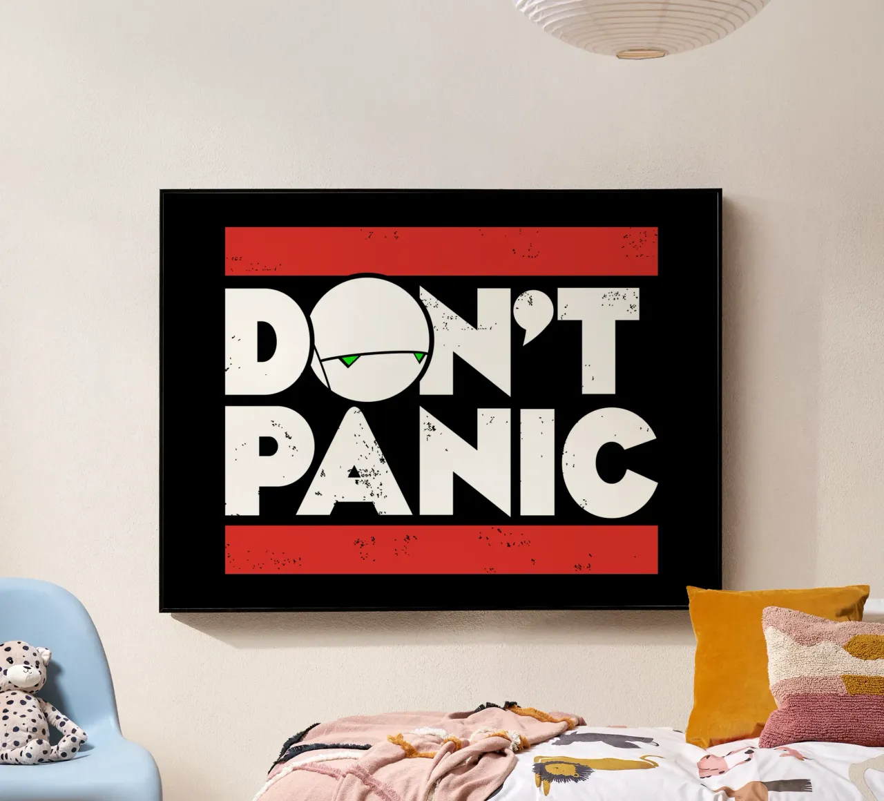 Niente panico plexiglass da Mariel Toigo