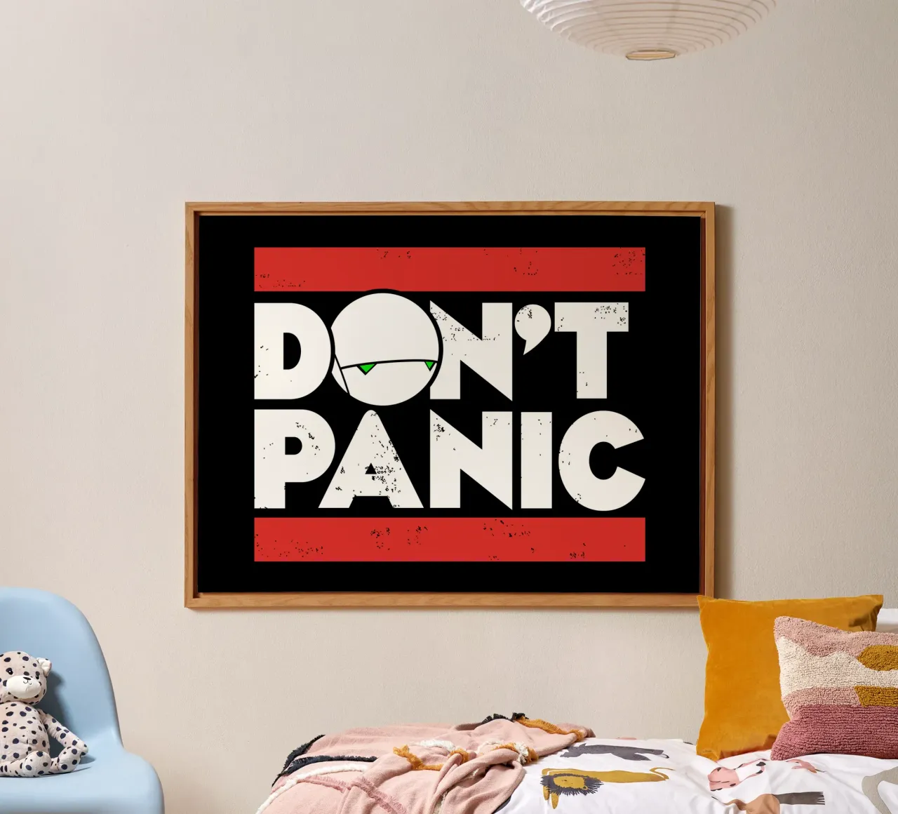 Don't Panic forex plate by Mariel Toigo