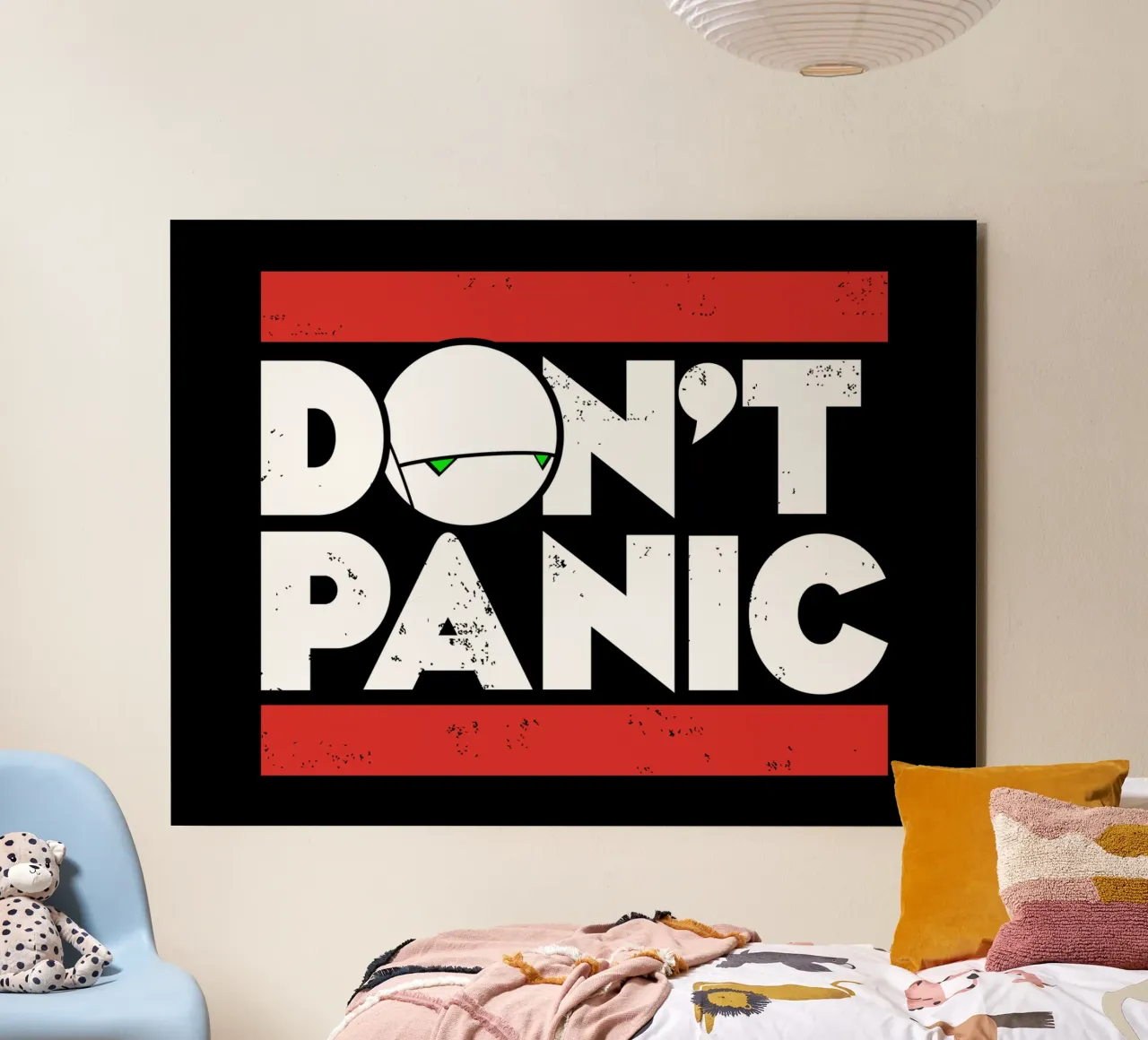 Don't Panic forex plate by Mariel Toigo