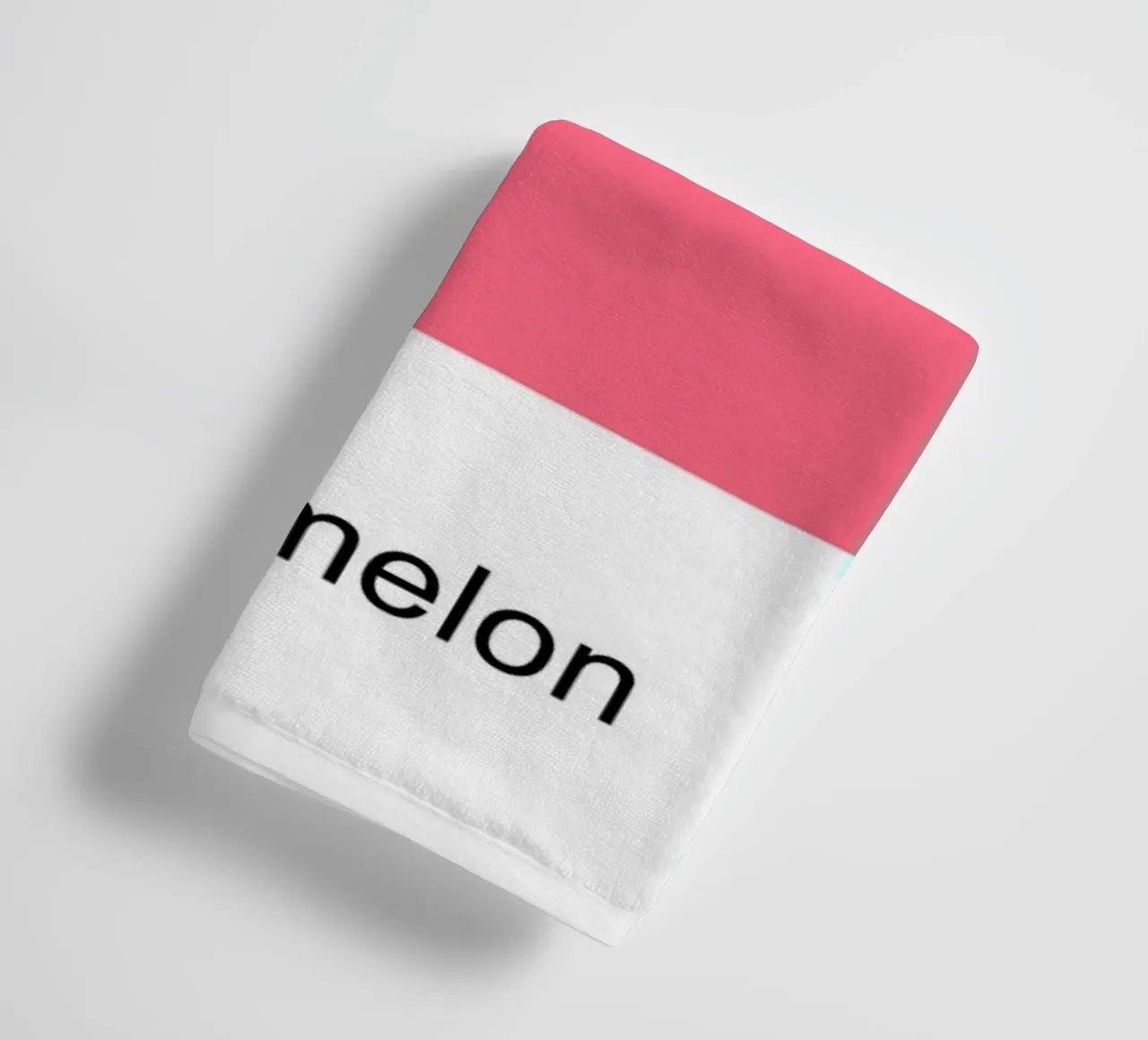 My Colour is Watermelon – Minimalist Typography Print towel by JaySan Studio