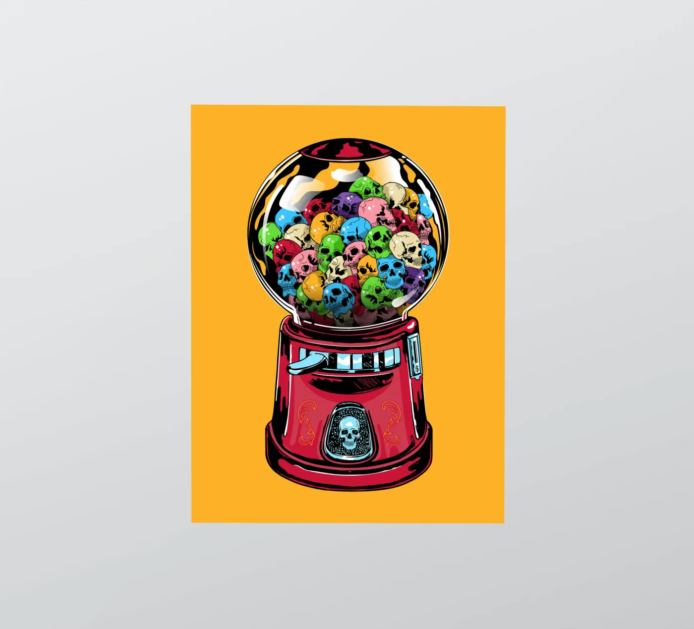 Macchina del teschio adesivo da Mariel Toigo