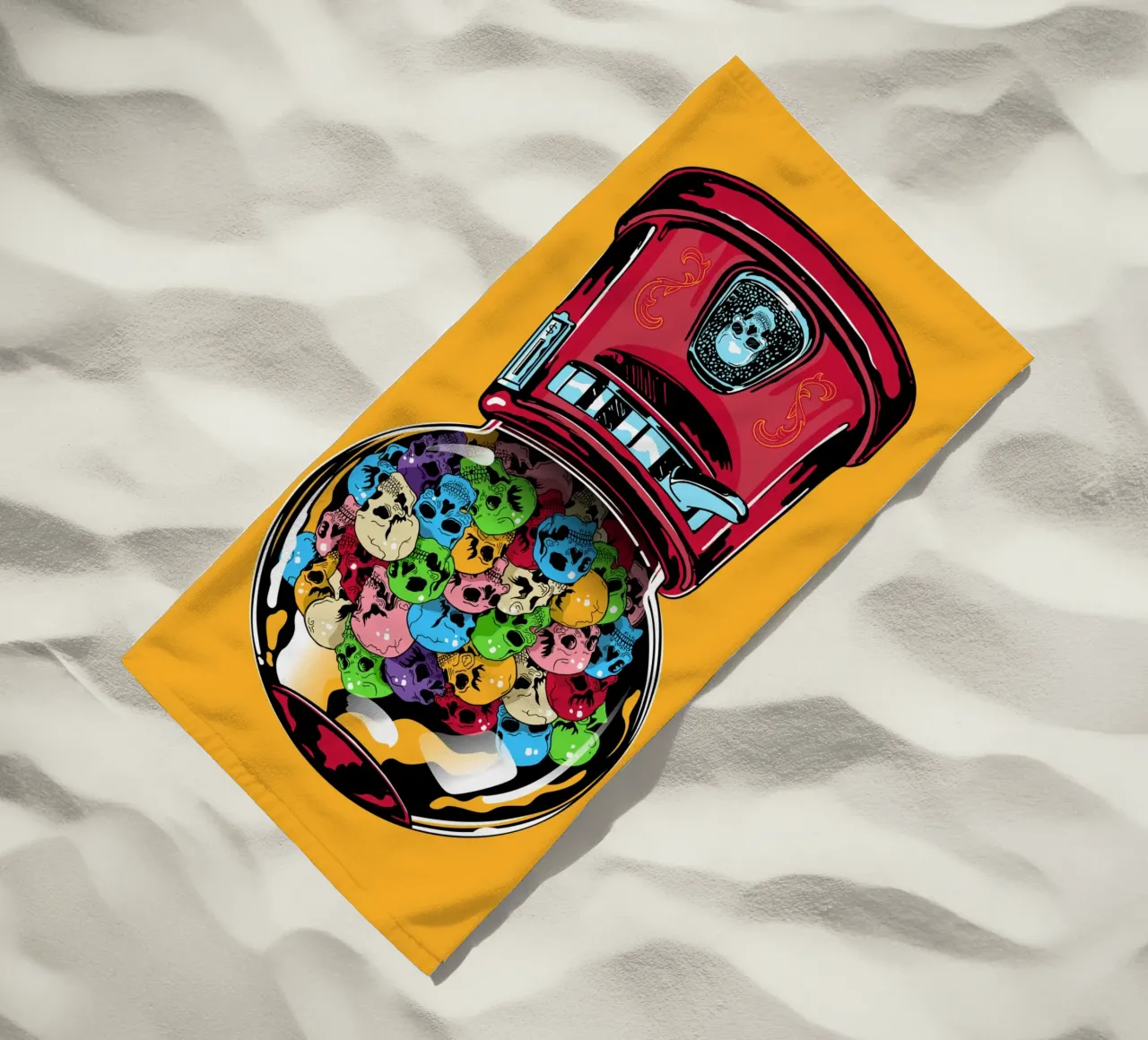 Skull Machine telo mare da Mariel Toigo