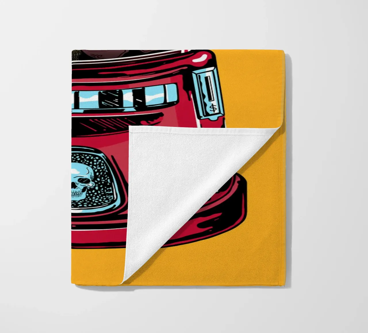 Macchina del teschio telo mare da Mariel Toigo