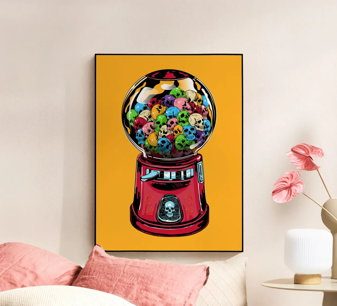 Skull Machine acrylic glass by Mariel Toigo