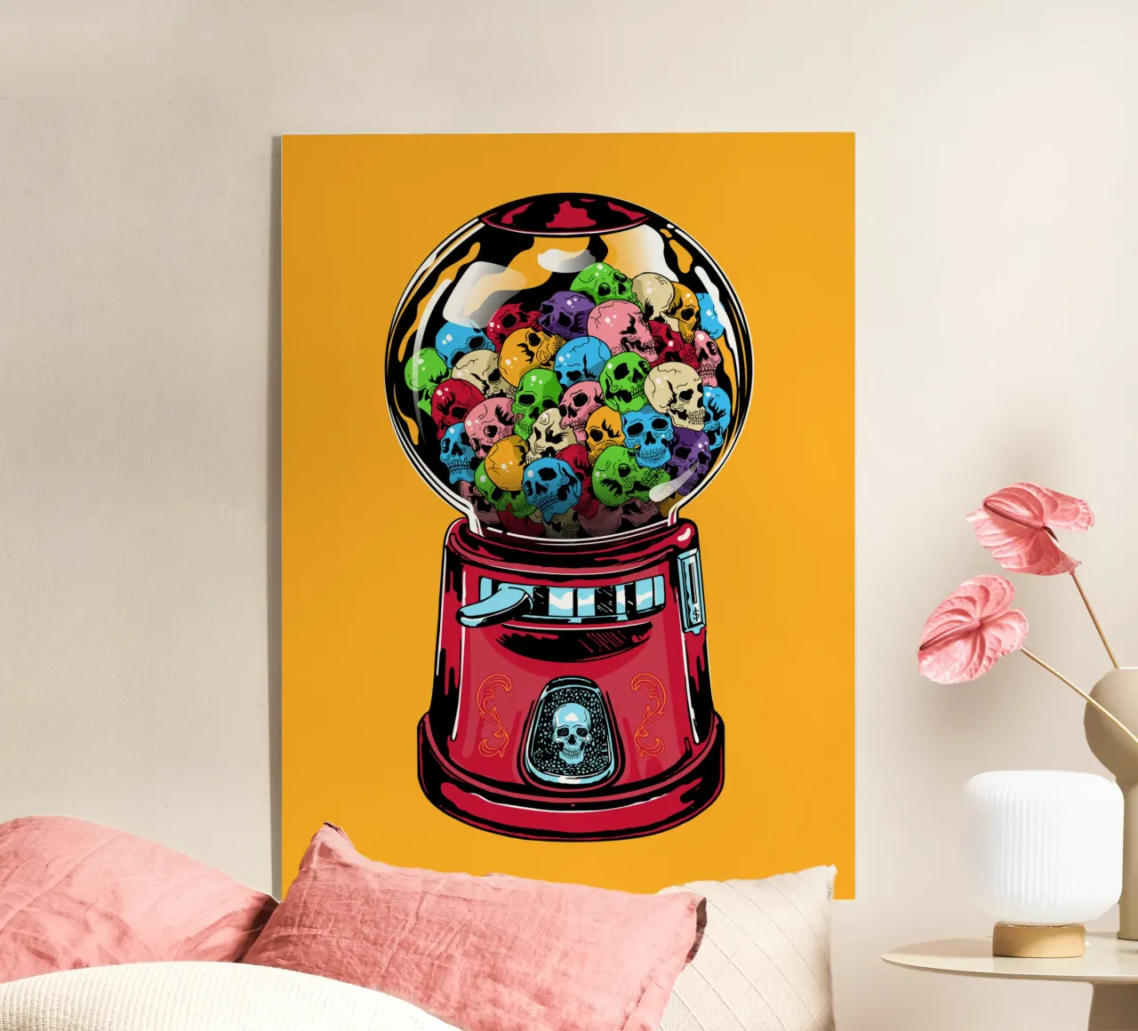 Skull Machine acrylic glass by Mariel Toigo