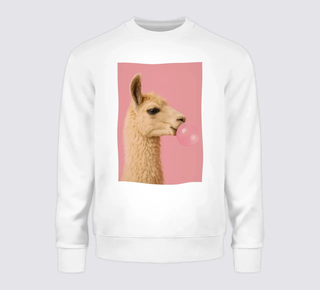 Llama Blowing Bubblegum felpa da Attaboy Dsgn