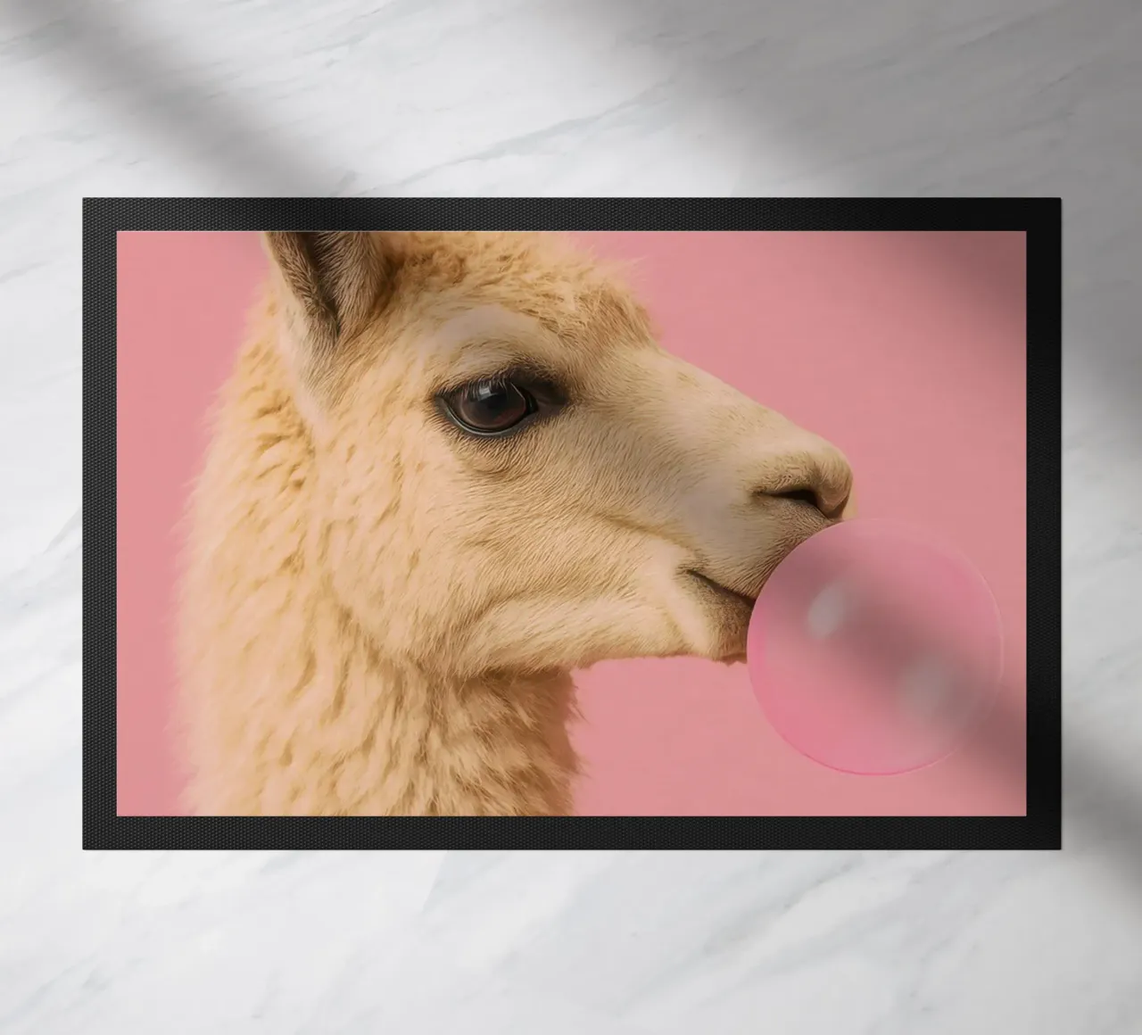 Llama Blowing Bubblegum zerbino da Attaboy Dsgn