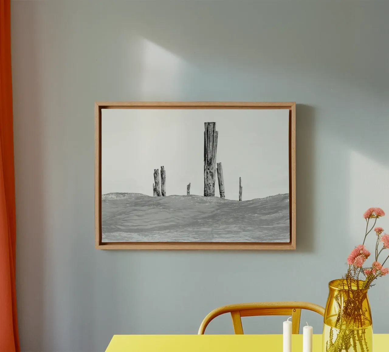 Paesaggio marino #4 tela con Cornice a cassetta da rafael campezato