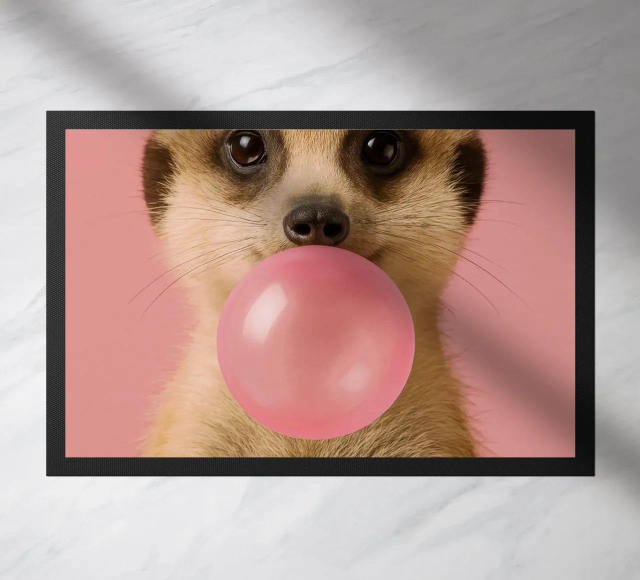 Meerkat Blowing Bubblegum zerbino da Attaboy Dsgn