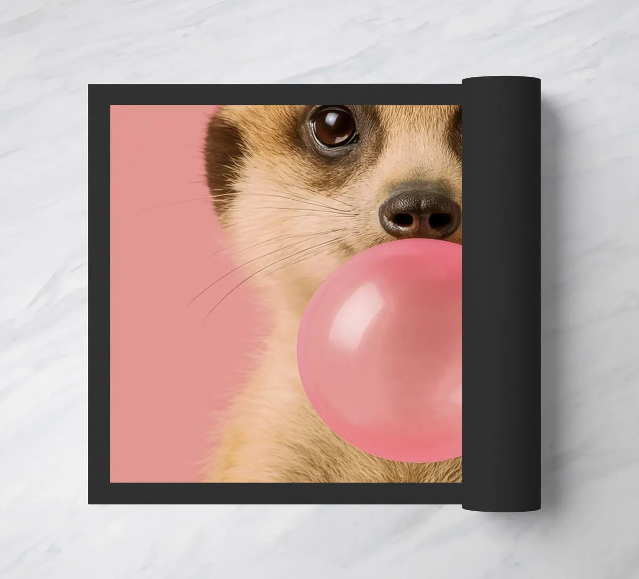 Meerkat Blowing Bubblegum zerbino da Attaboy Dsgn