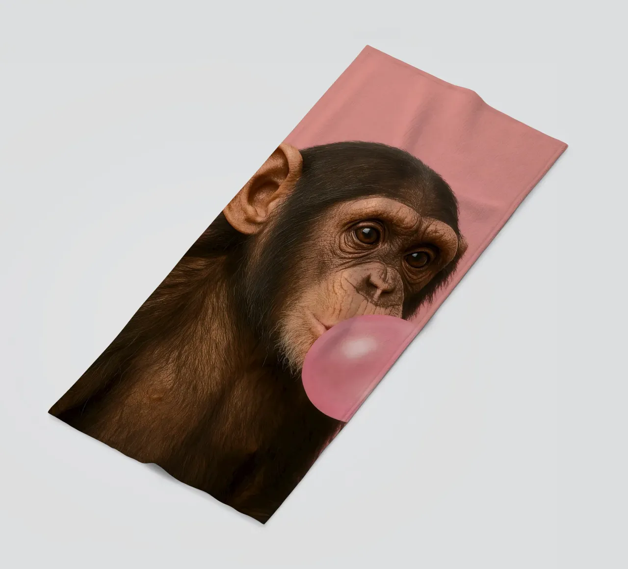 Chimpanzee with Bubblegum telo mare da Attaboy Dsgn
