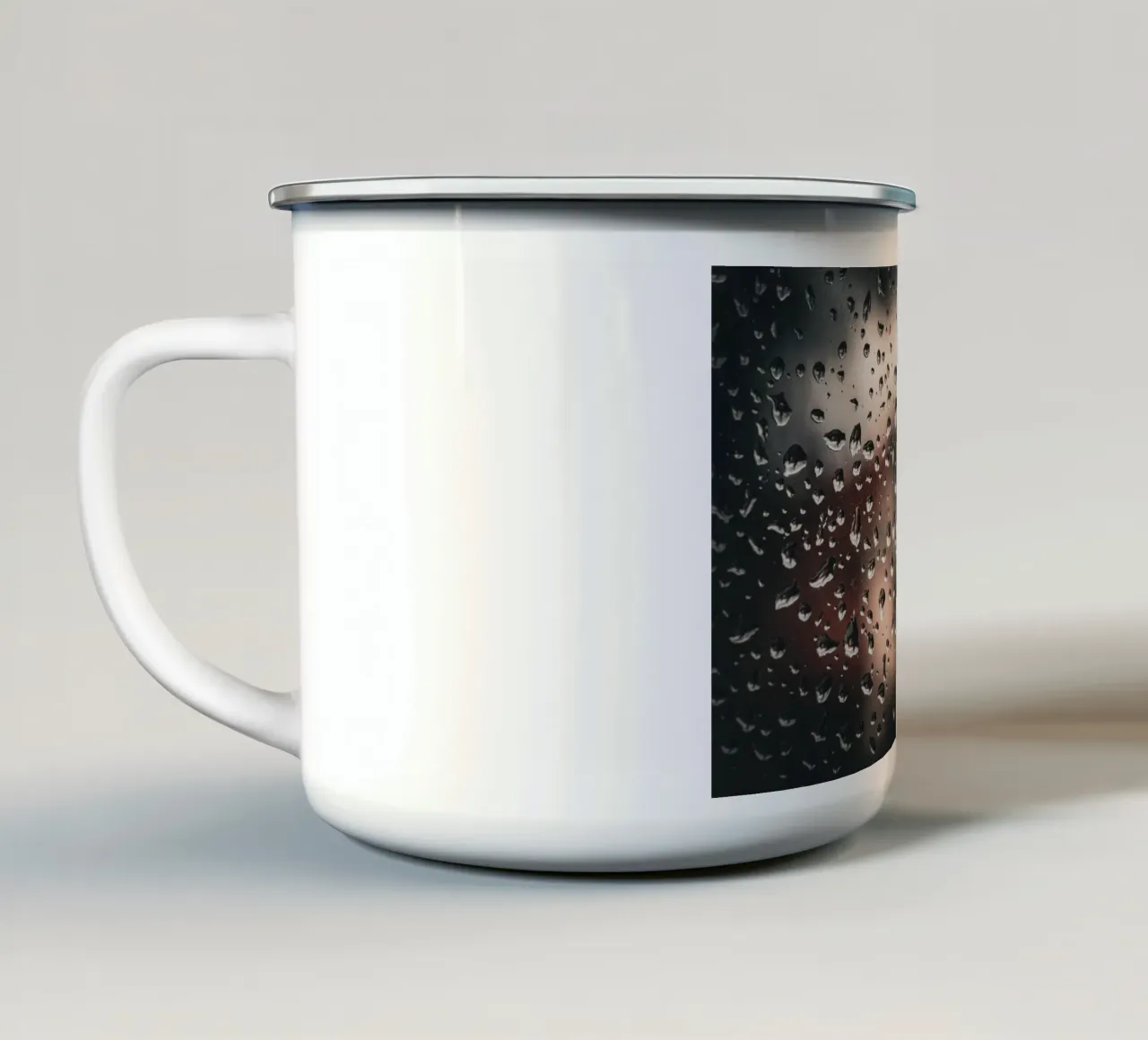 Gocce di pioggia tazza in smalto da Marcus Beckert | Fotografie