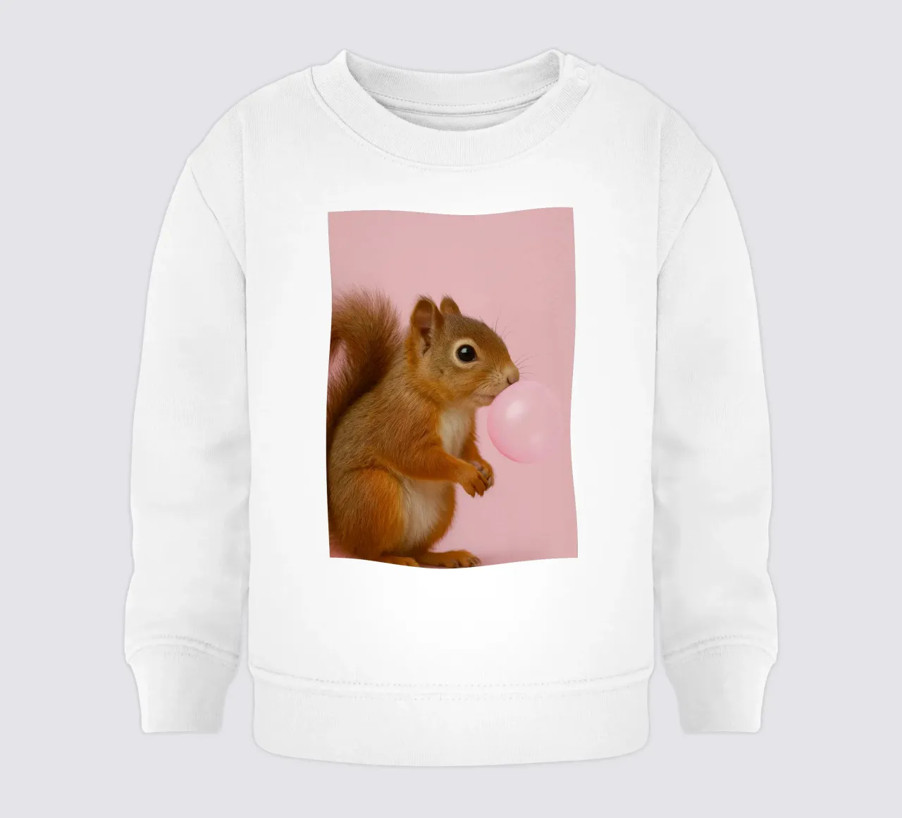 Squirrel with Bubblegum felpa neonato da Attaboy Dsgn