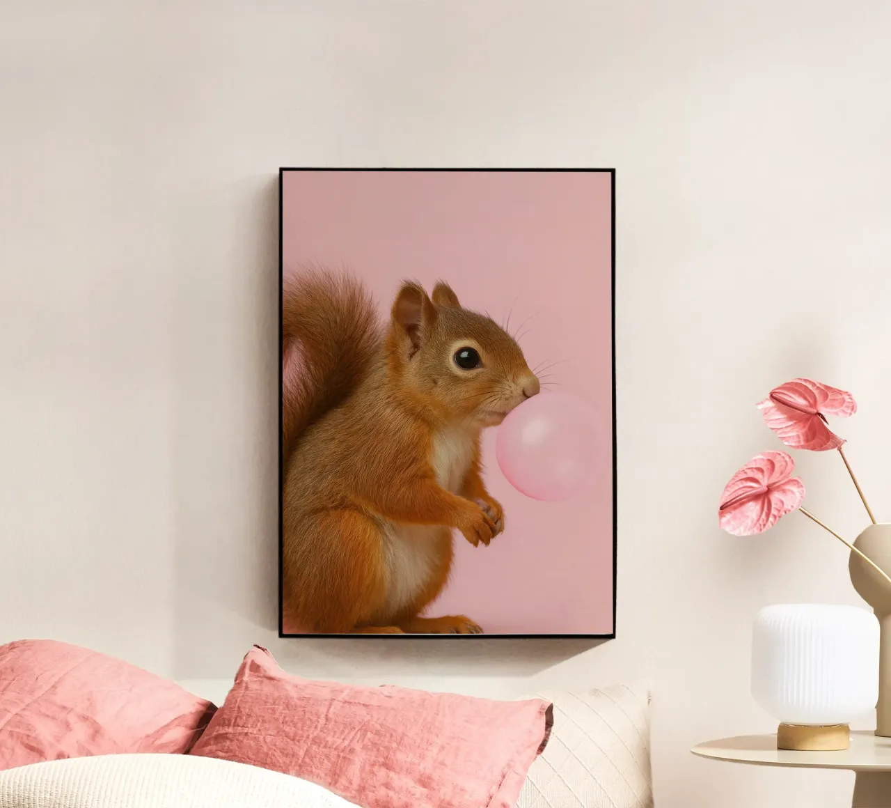 Squirrel with Bubblegum plexiglass da Attaboy Dsgn