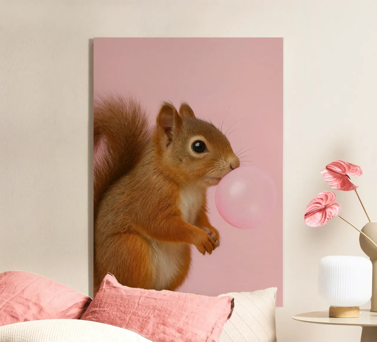 Squirrel with Bubblegum plexiglass da Attaboy Dsgn